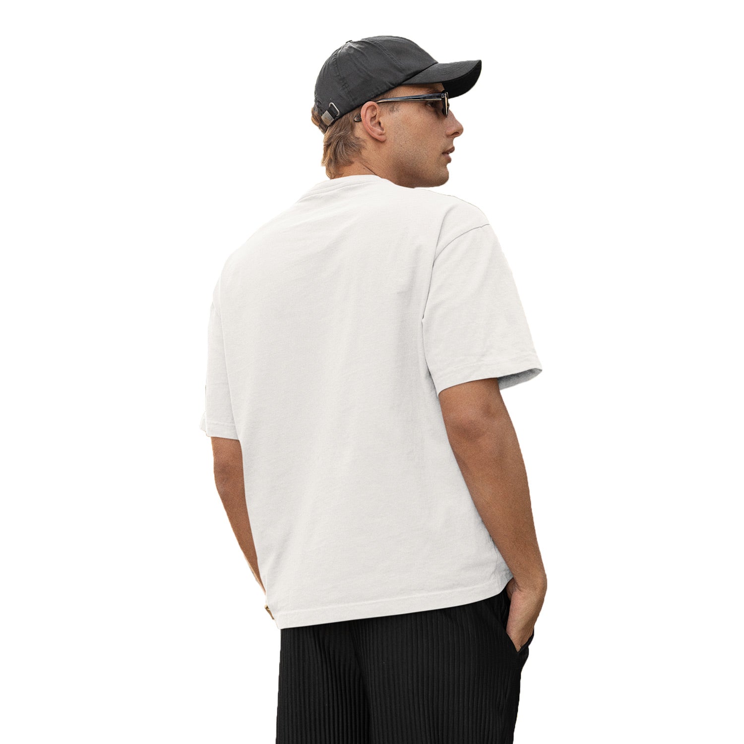 White Plain Oversize T-Shirt – Tantra Original Brand Since 1997 – Unisex Cotton Tee – Minimal Everyday Essential - Shipping Globally!