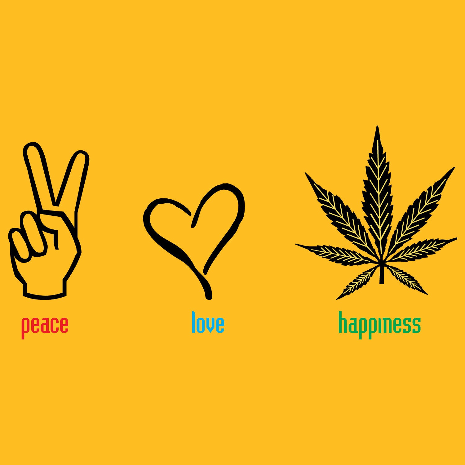 Peace and Love – Tantra Original Since 1997 – Unisex Cotton Tee Everyday Wear – Shipping Globally!