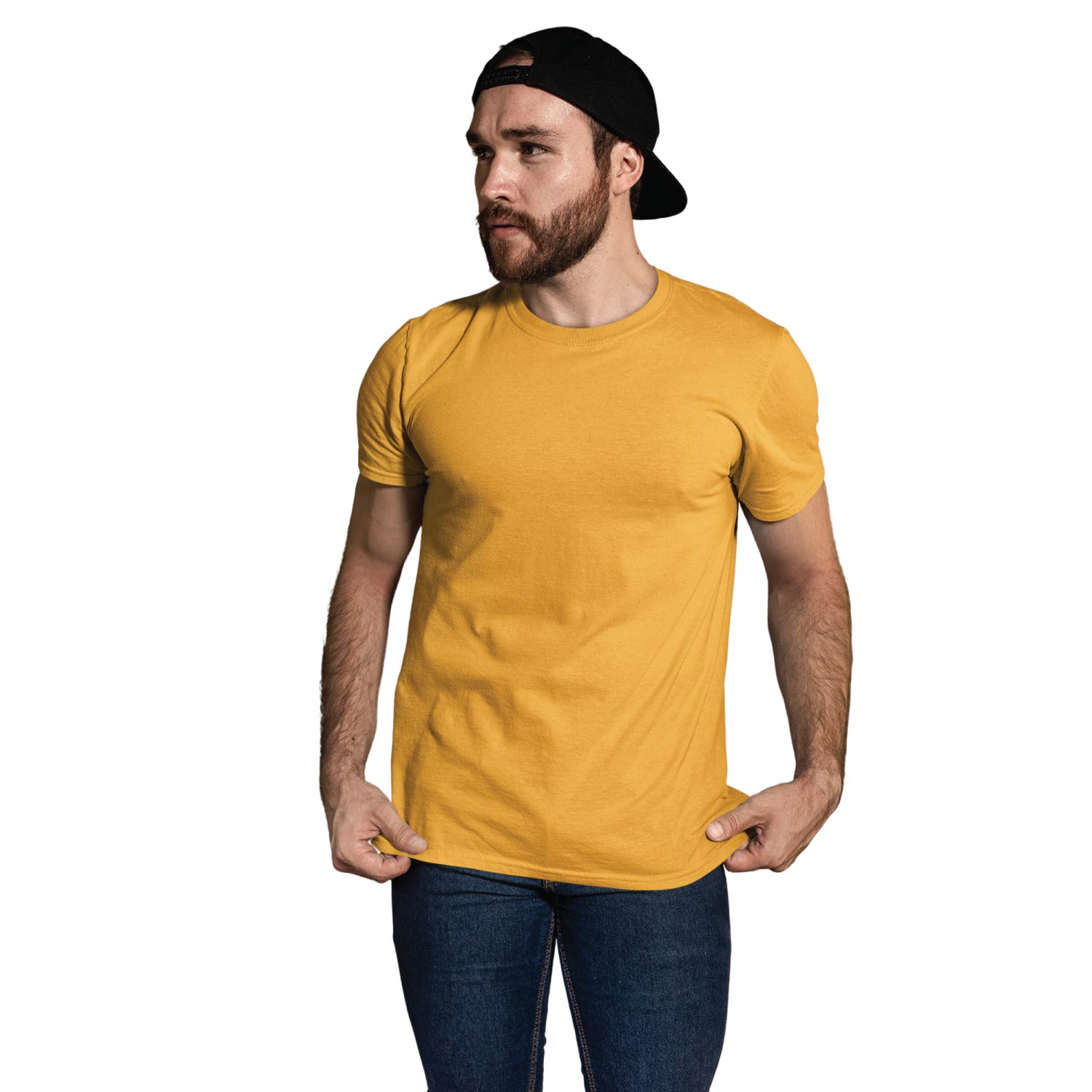 Tantra Pack of 4 Plain T-Shirts Navy Blue Yellow Grey White Unisex Cotton Everyday Casual Wear Original Since 1997 Shipping Globally
