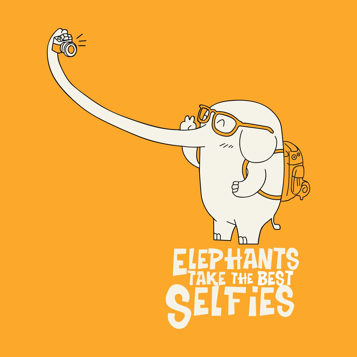 Tantra Elephant Selfie Women’s Cotton T-Shirt Everyday Casual Wear Original Since 1997 Shipping Globally