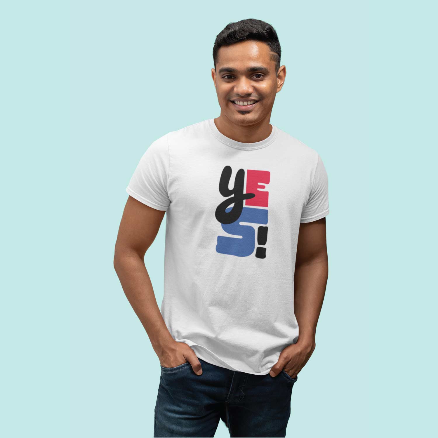 Yes – Tantra Original Brand Since 1997 – Unisex Graphic Cotton Tee – Minimalist-Inspired Positive Wear - Shipping Globally!