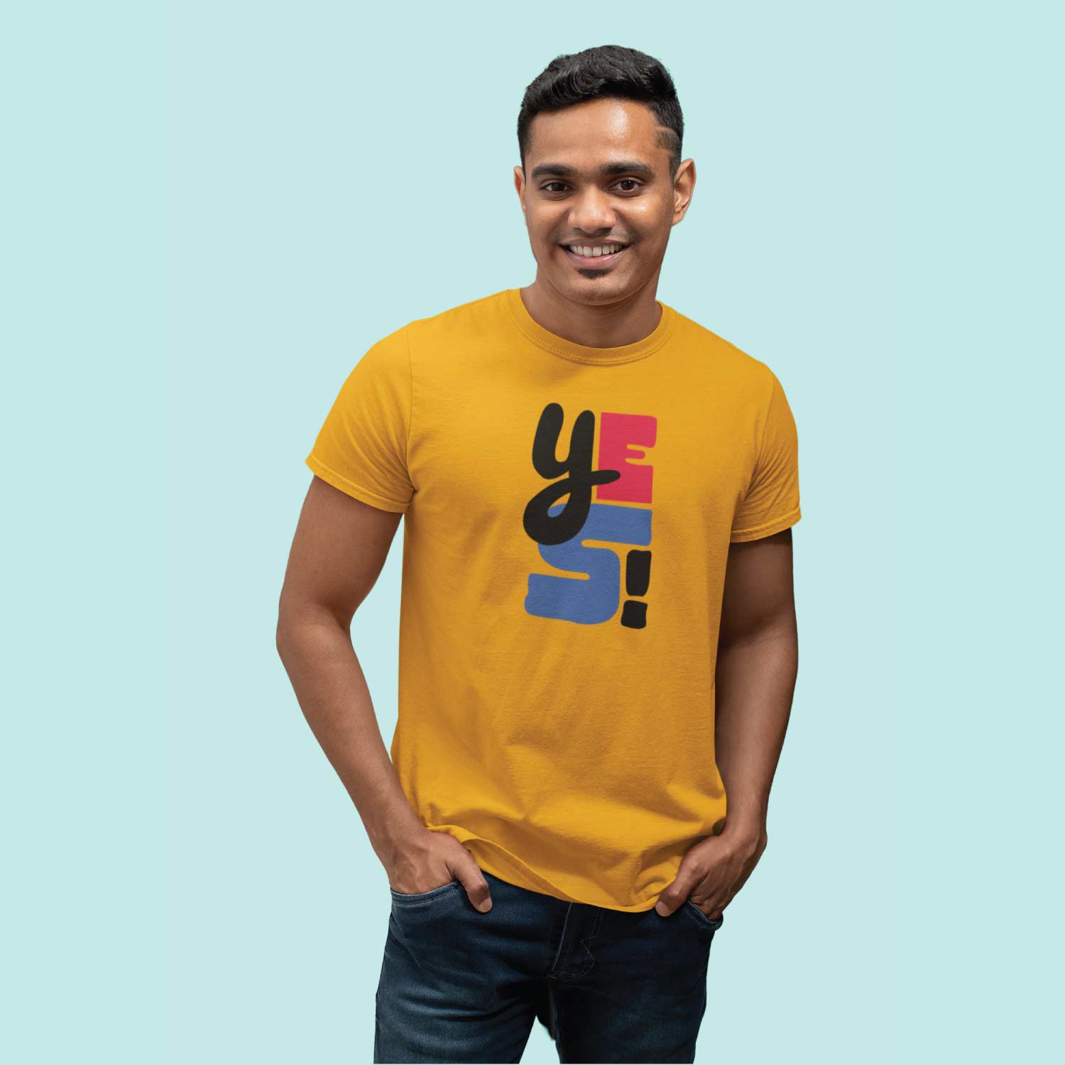 Yes – Tantra Original Brand Since 1997 – Unisex Graphic Cotton Tee – Minimalist-Inspired Positive Wear - Shipping Globally!