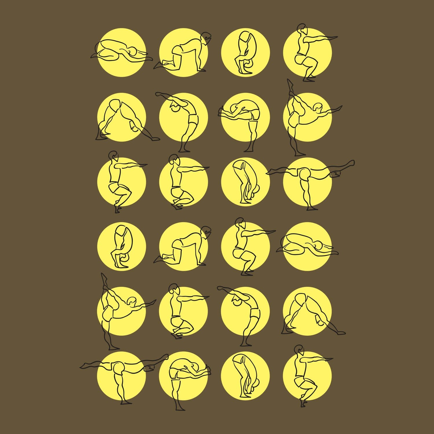 Yoga Poses - Mens T-shirts - Shipping Globally!