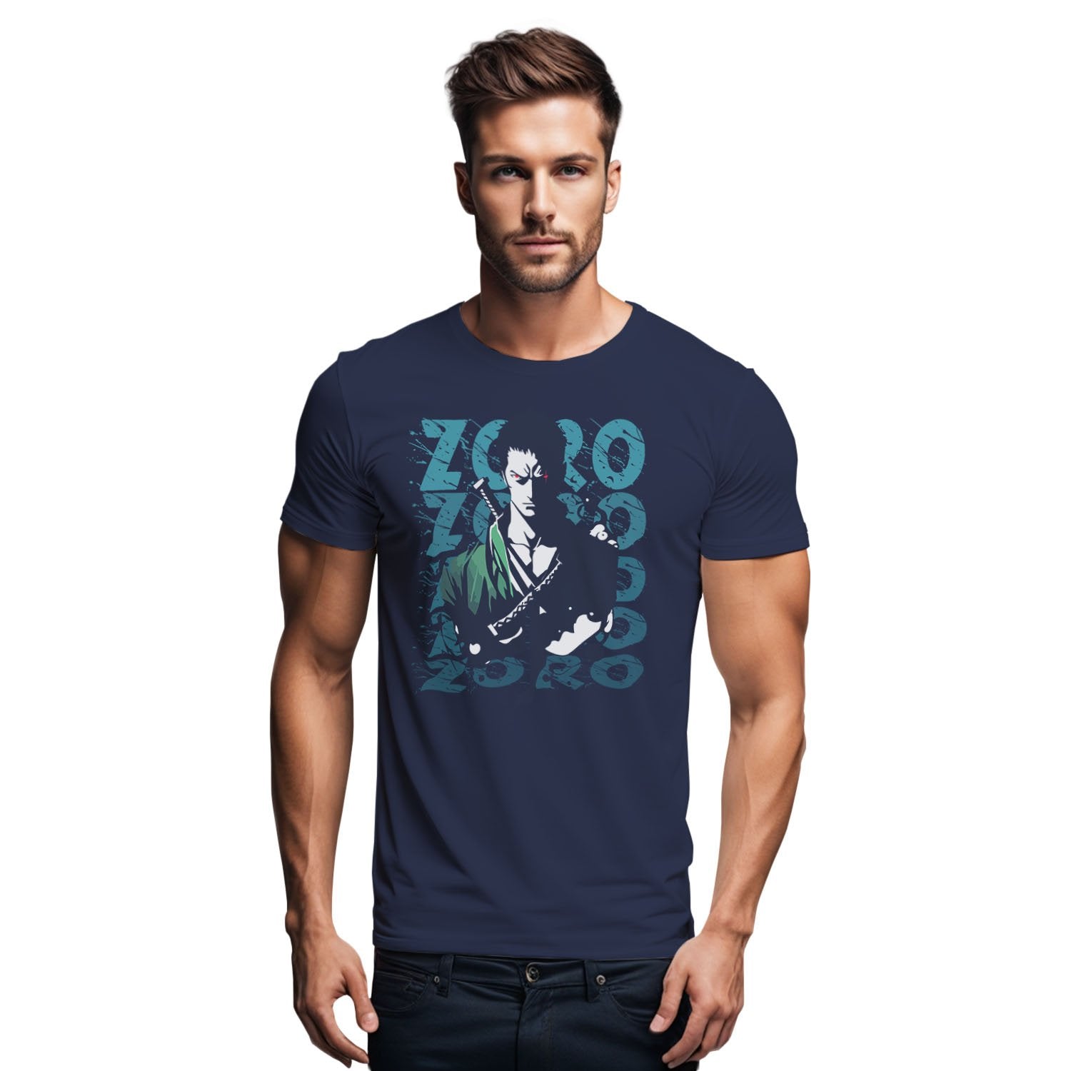 Zoro 1 - Anime Fanart Mens Printed T-shirts - Shipping Globally!