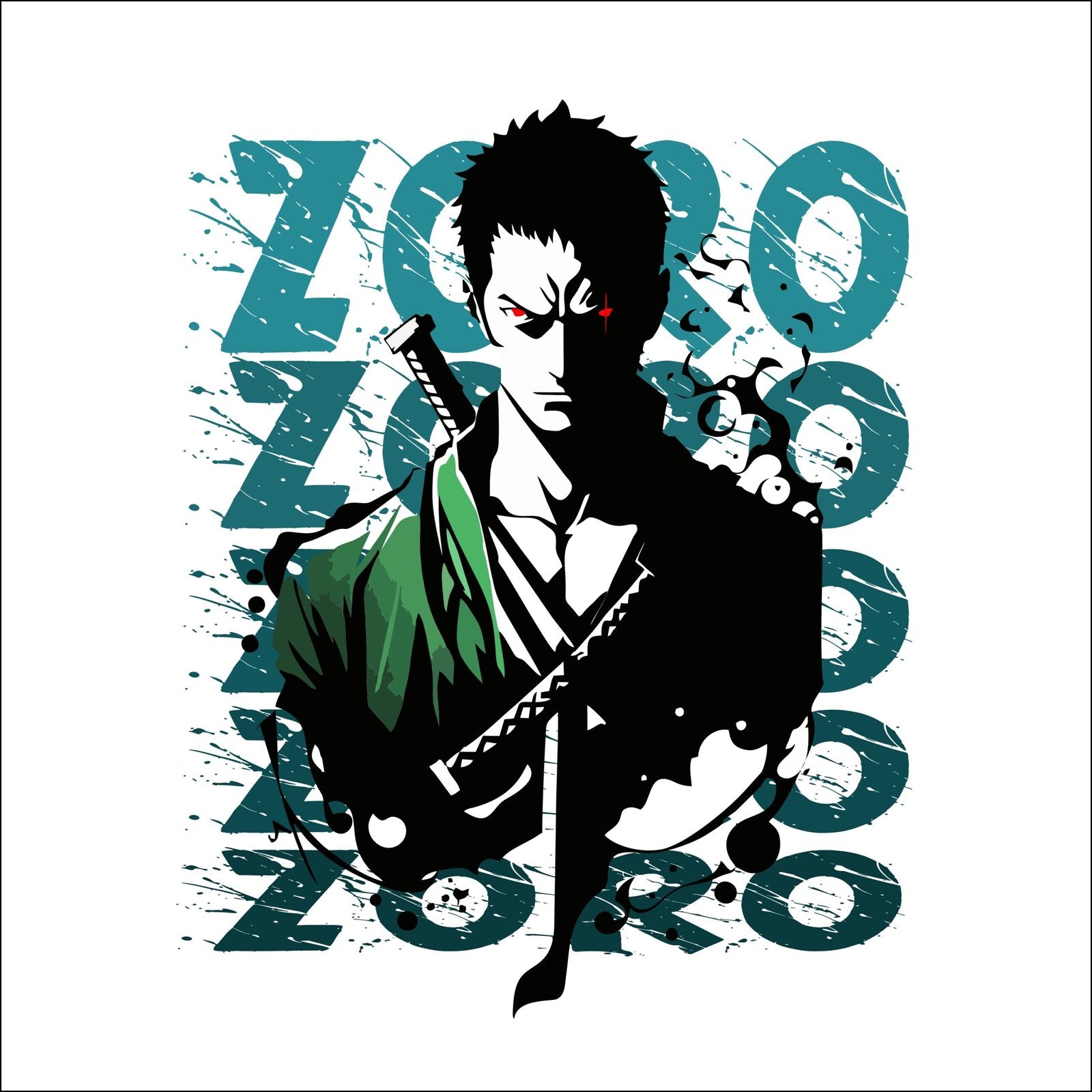 Zoro 1 - Anime Fanart Mens Printed T-shirts - Shipping Globally!