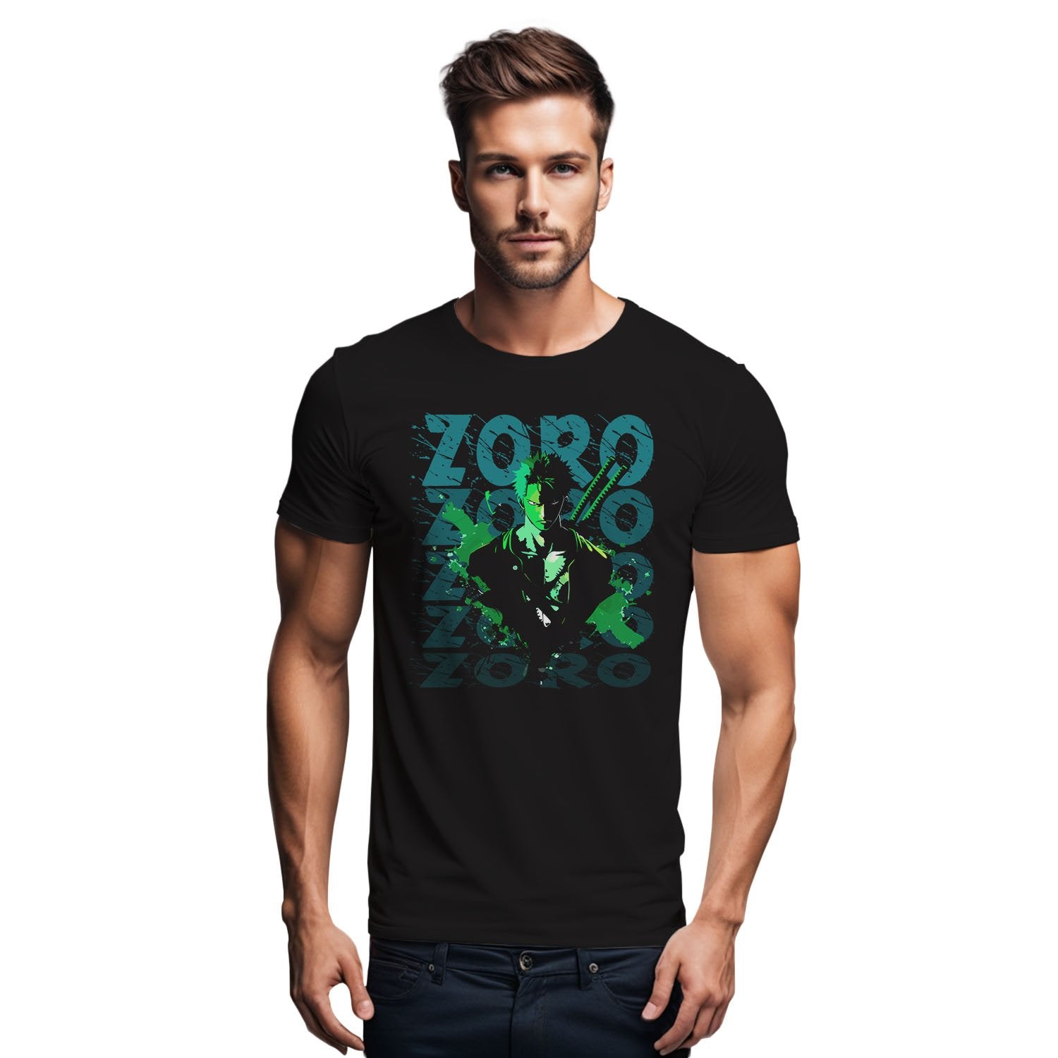 Zoro 2 - Anime Fanart Mens Printed T-shirts - Shipping Globally!