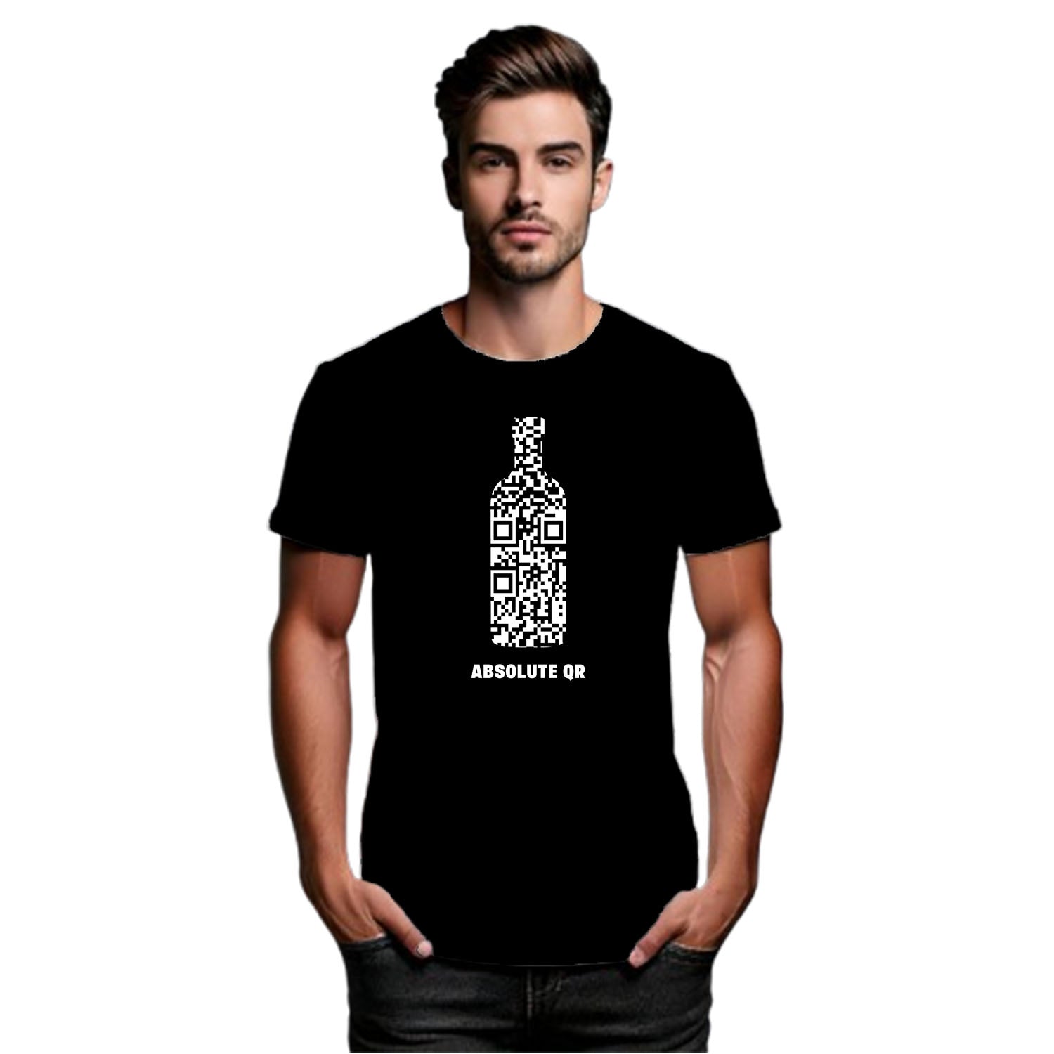 Tantra Absolut QR 100% Cotton Round Neck Printed Tshirt - Shipping Globally!