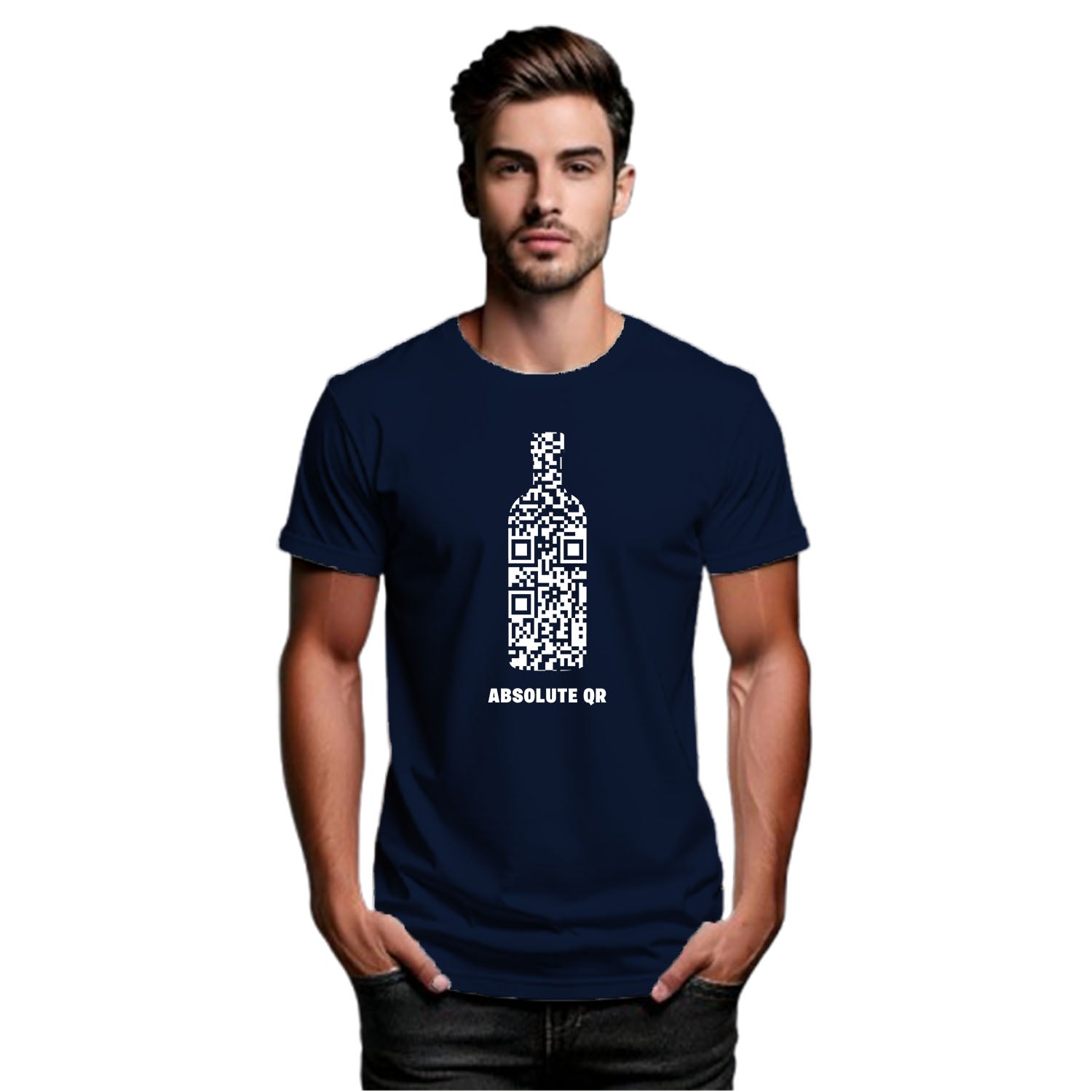 Tantra Absolut QR 100% Cotton Round Neck Printed Tshirt - Shipping Globally!