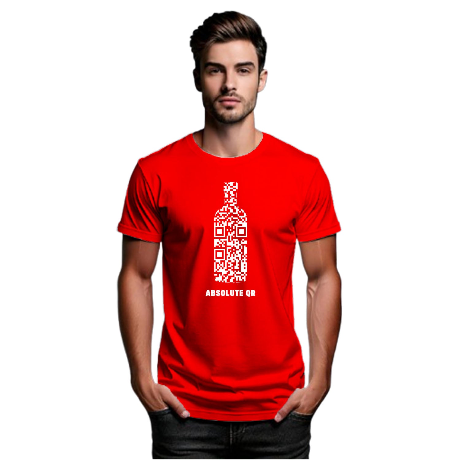 Tantra Absolut QR 100% Cotton Round Neck Printed Tshirt - Shipping Globally!