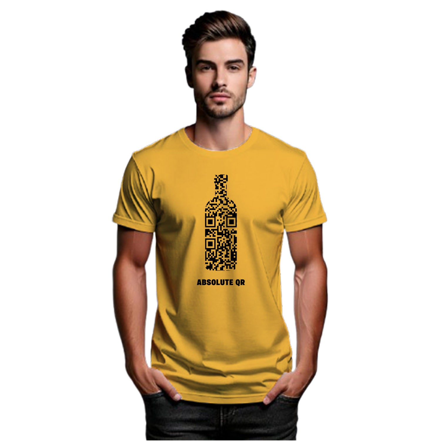 Tantra Absolut QR 100% Cotton Round Neck Printed Tshirt - Shipping Globally!