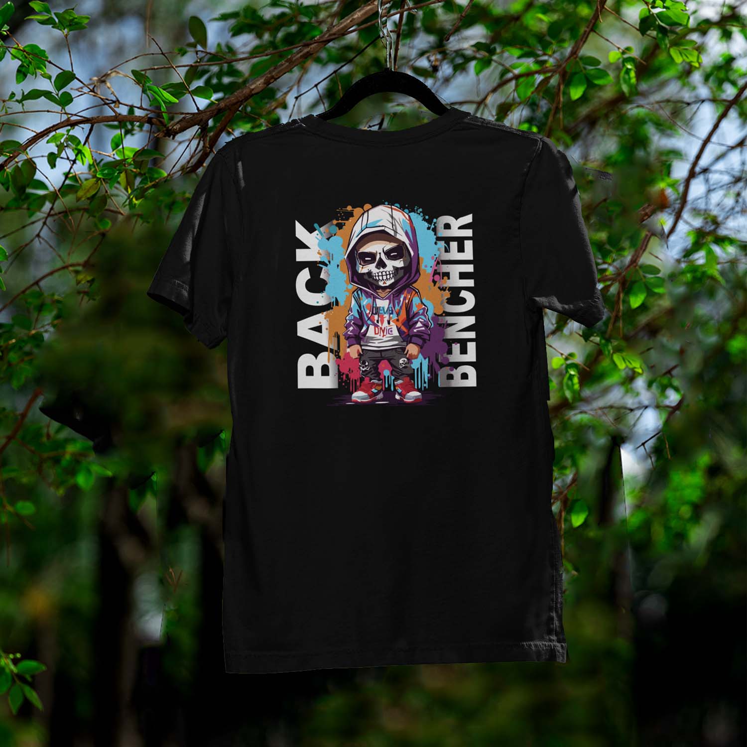 Tantra Back Bencher - Graphic Print Regular Fit Half Sleeve Round Neck Cotton T-Shirt - Shipping Globally!