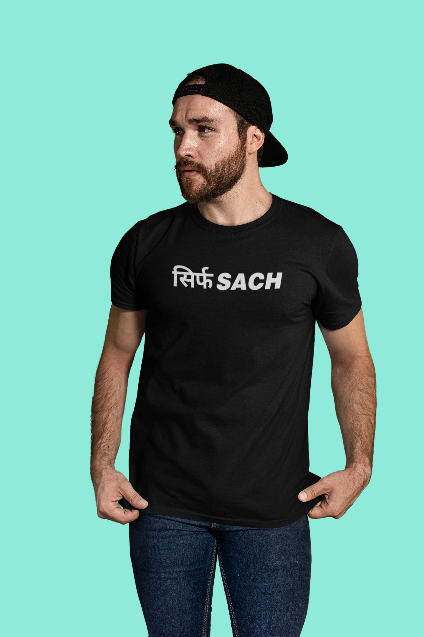 Sirf Sach – Tantra Original Brand Since 1997 – Unisex Graphic Cotton Tee – Desi Truth wear - Shipping Globally!