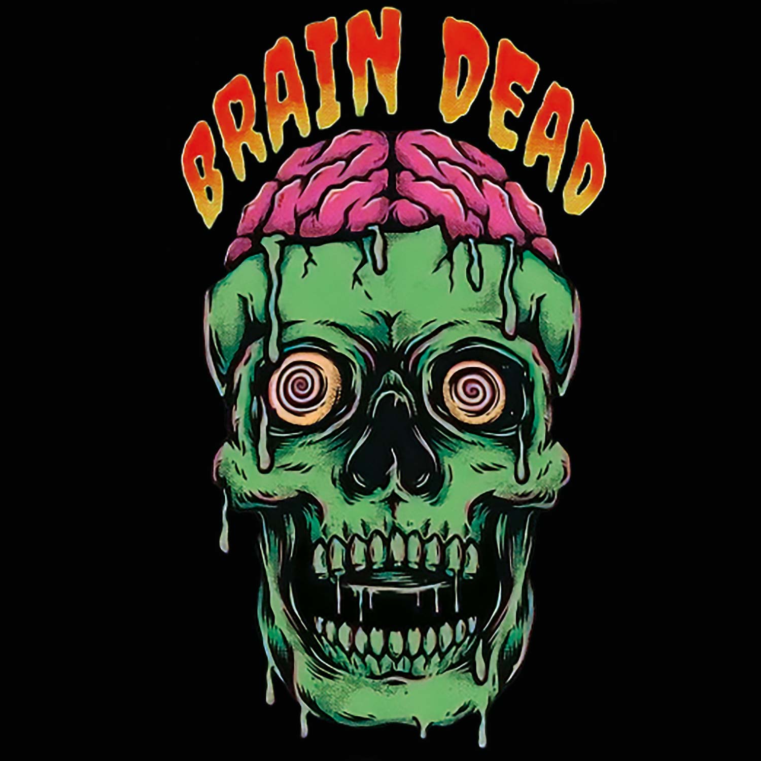 Tantra Brain Dead 100% Cotton Round Neck Printed Tshirt - Shipping Globally!