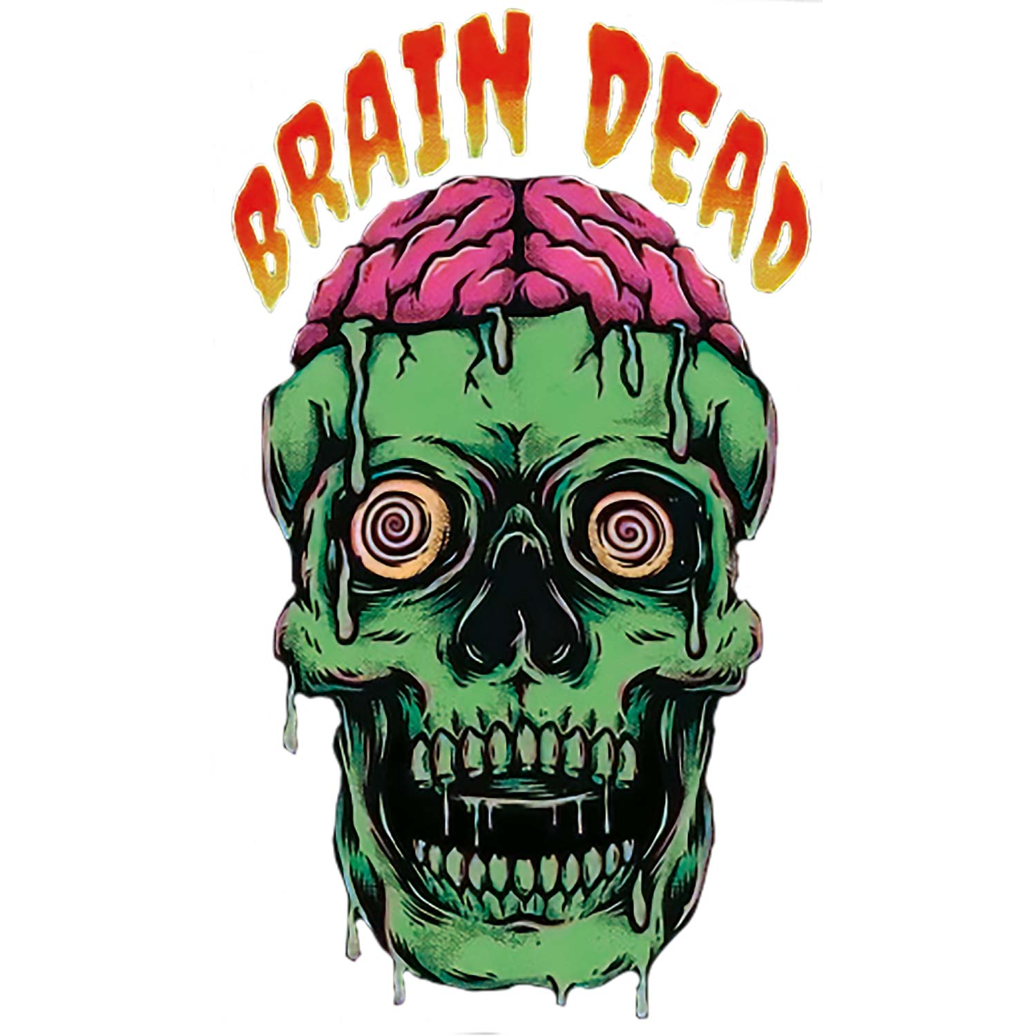 Tantra Brain Dead 100% Cotton Round Neck Printed Tshirt - Shipping Globally!