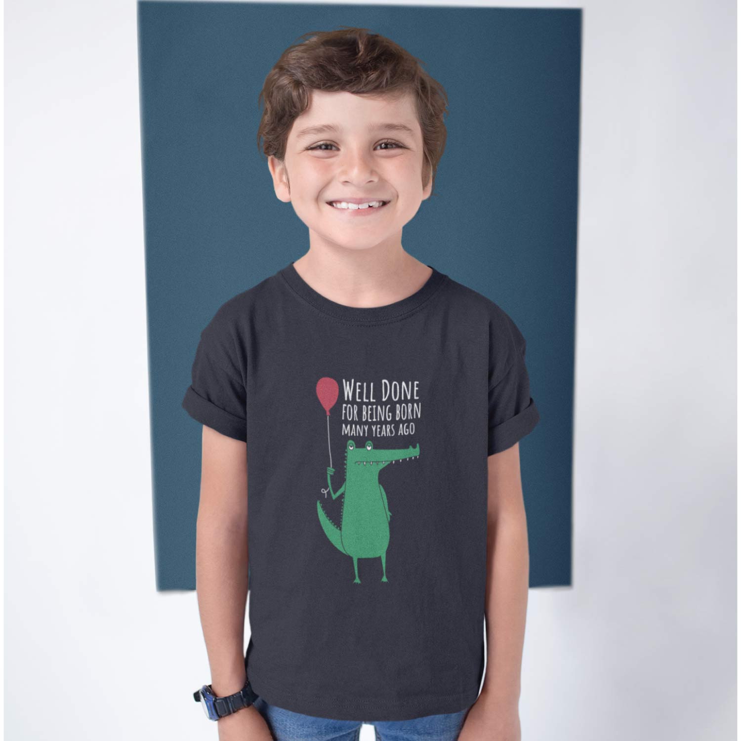 Tantra Crocodile Age Kids Round Neck Graphic Printed T-Shirt - Shipping Globally!