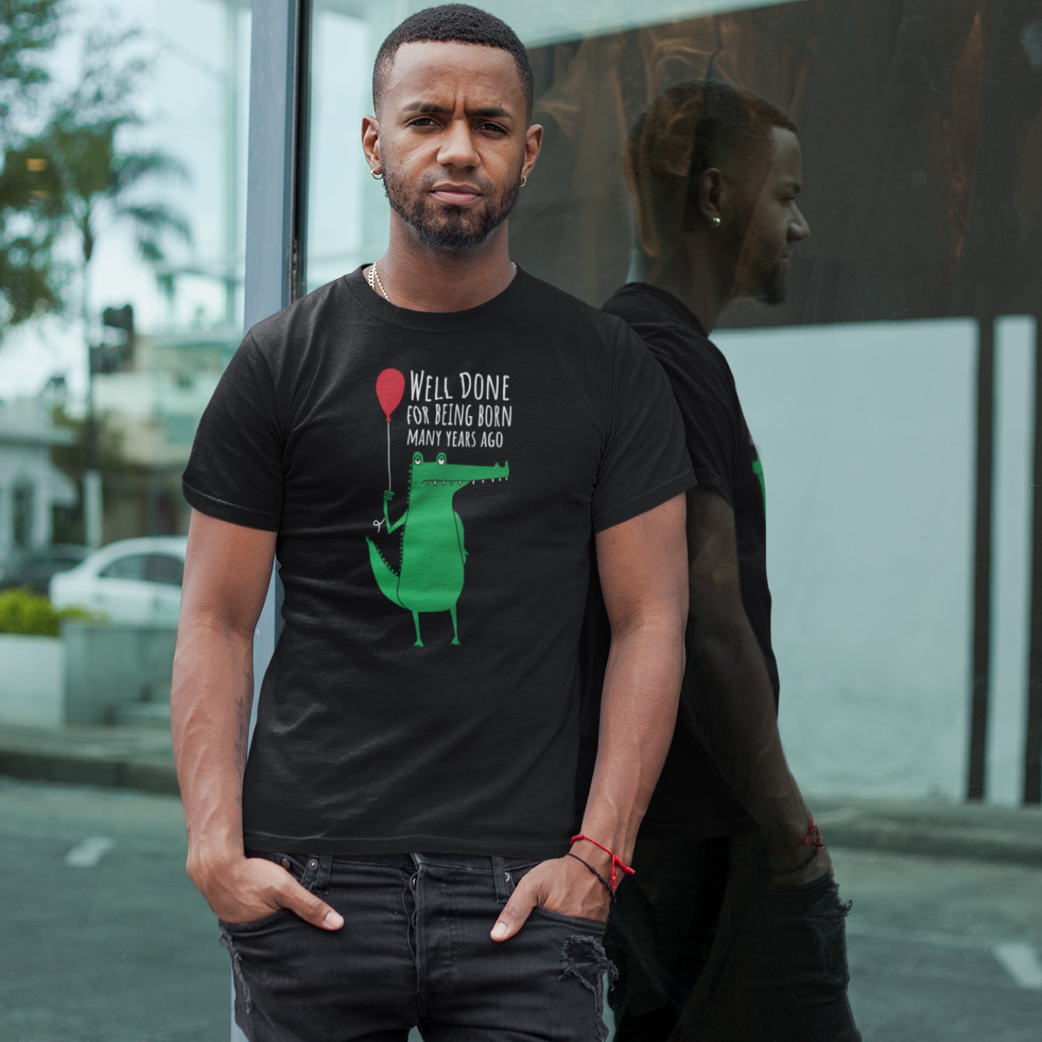 Tantra Crocodile Age 100% Cotton Round Neck Printed Tshirt - Shipping Globally!