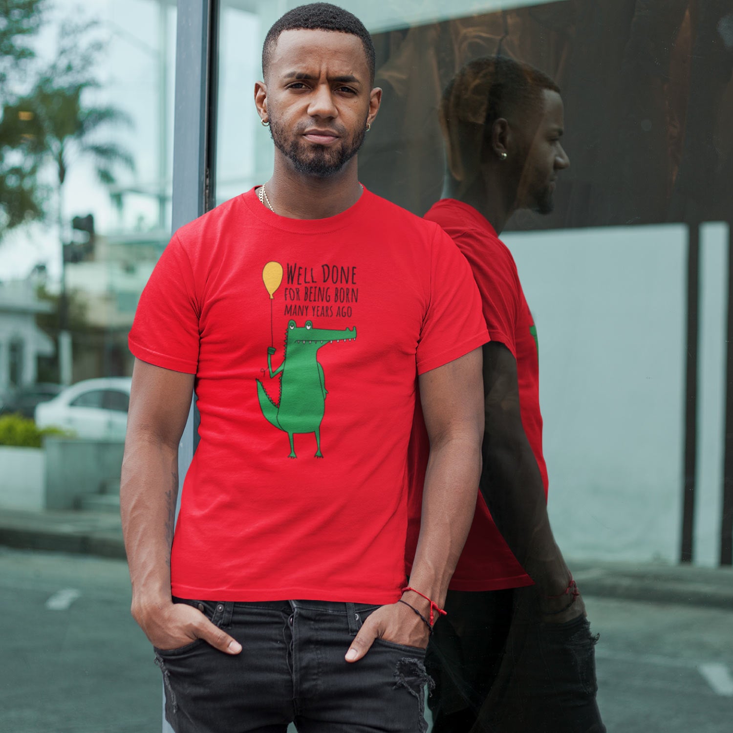 Tantra Crocodile Age 100% Cotton Round Neck Printed Tshirt - Shipping Globally!