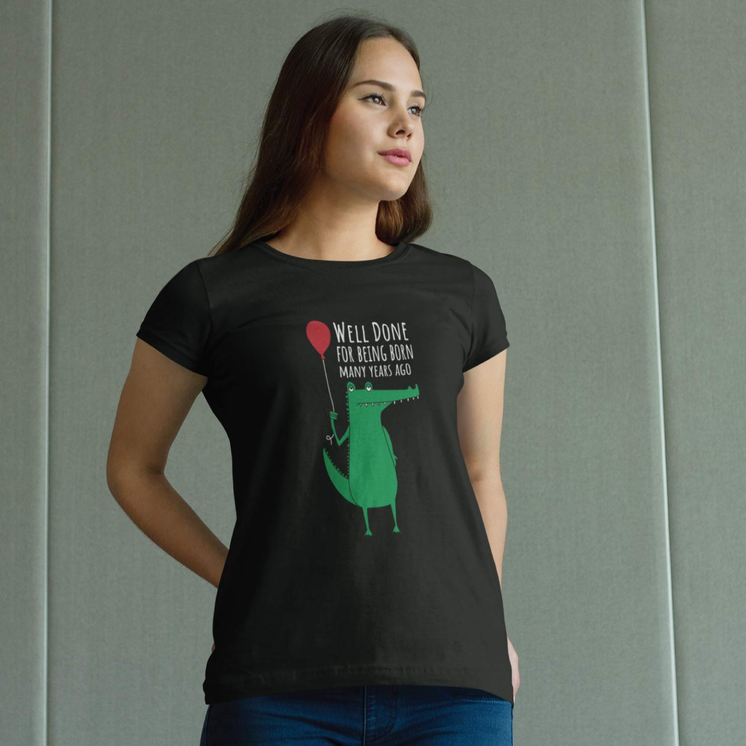 Tantra Crocodile Age Women's 100% Cotton Round Neck Graphic Printed T-Shirt - Shipping Globally!