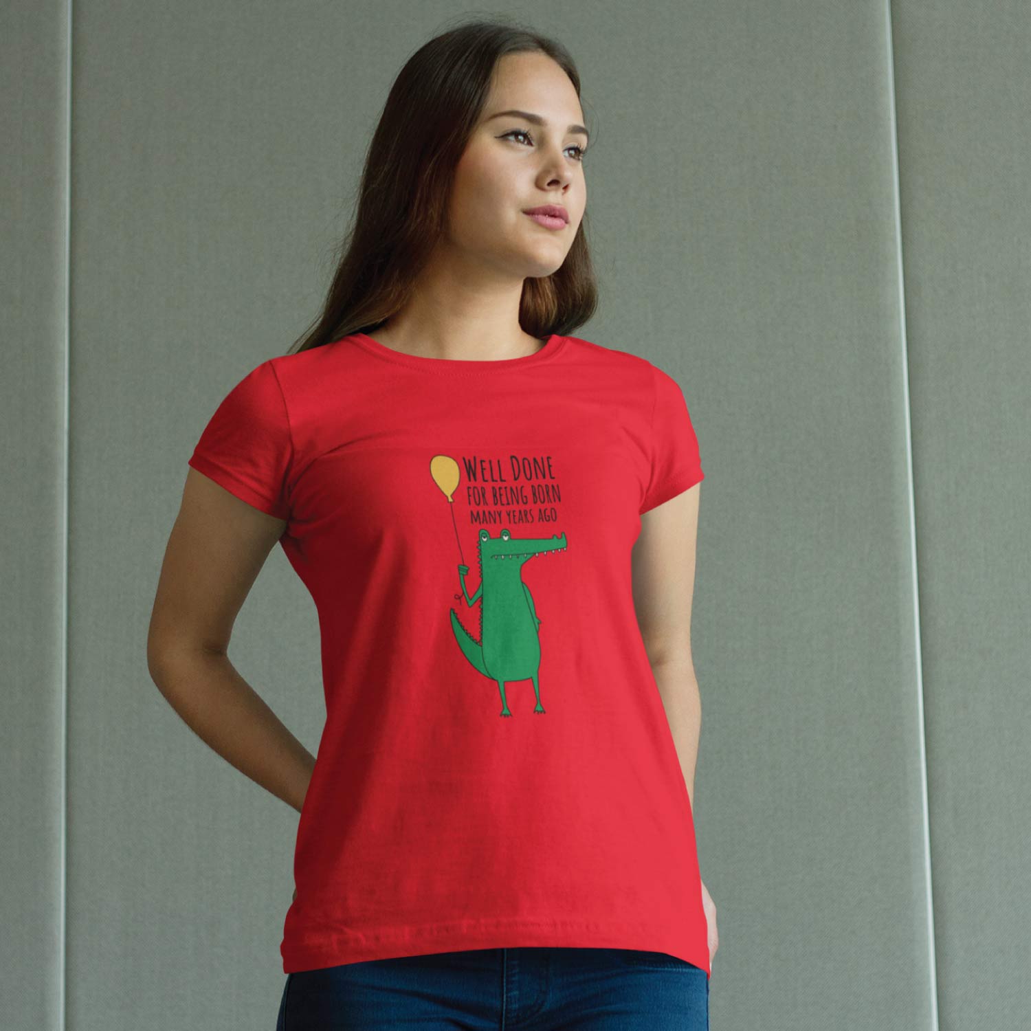 Tantra Crocodile Age Women's 100% Cotton Round Neck Graphic Printed T-Shirt - Shipping Globally!