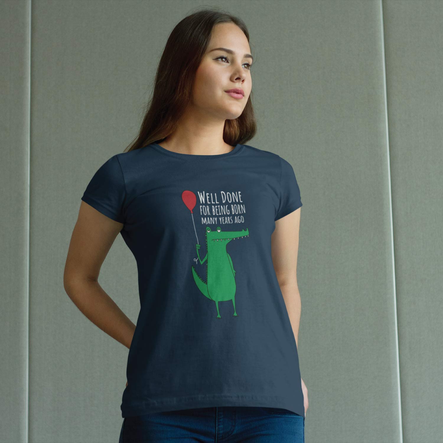 Tantra Crocodile Age Women's 100% Cotton Round Neck Graphic Printed T-Shirt - Shipping Globally!