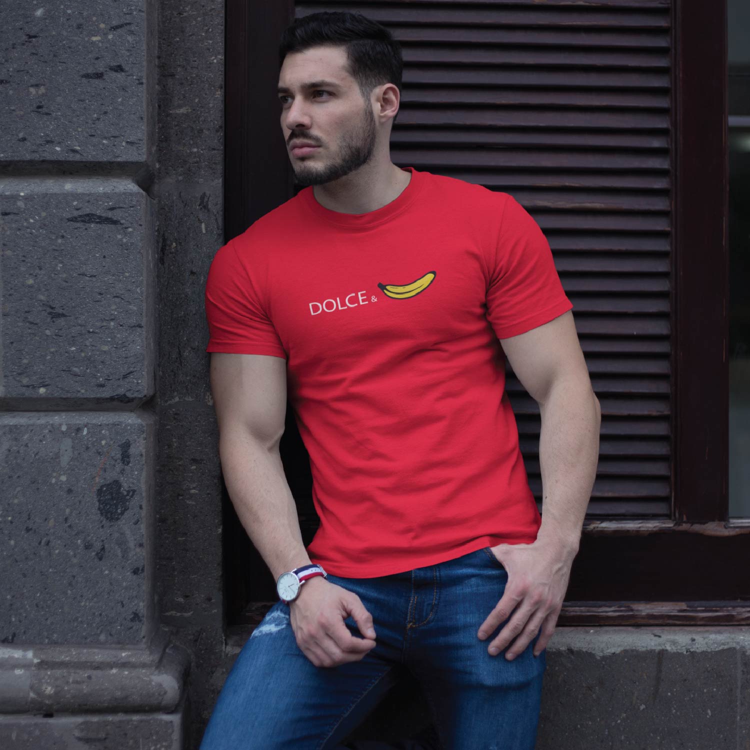 Tantra Dolce & Banana 100% Cotton Round Neck Printed Tshirt - Shipping Globally!