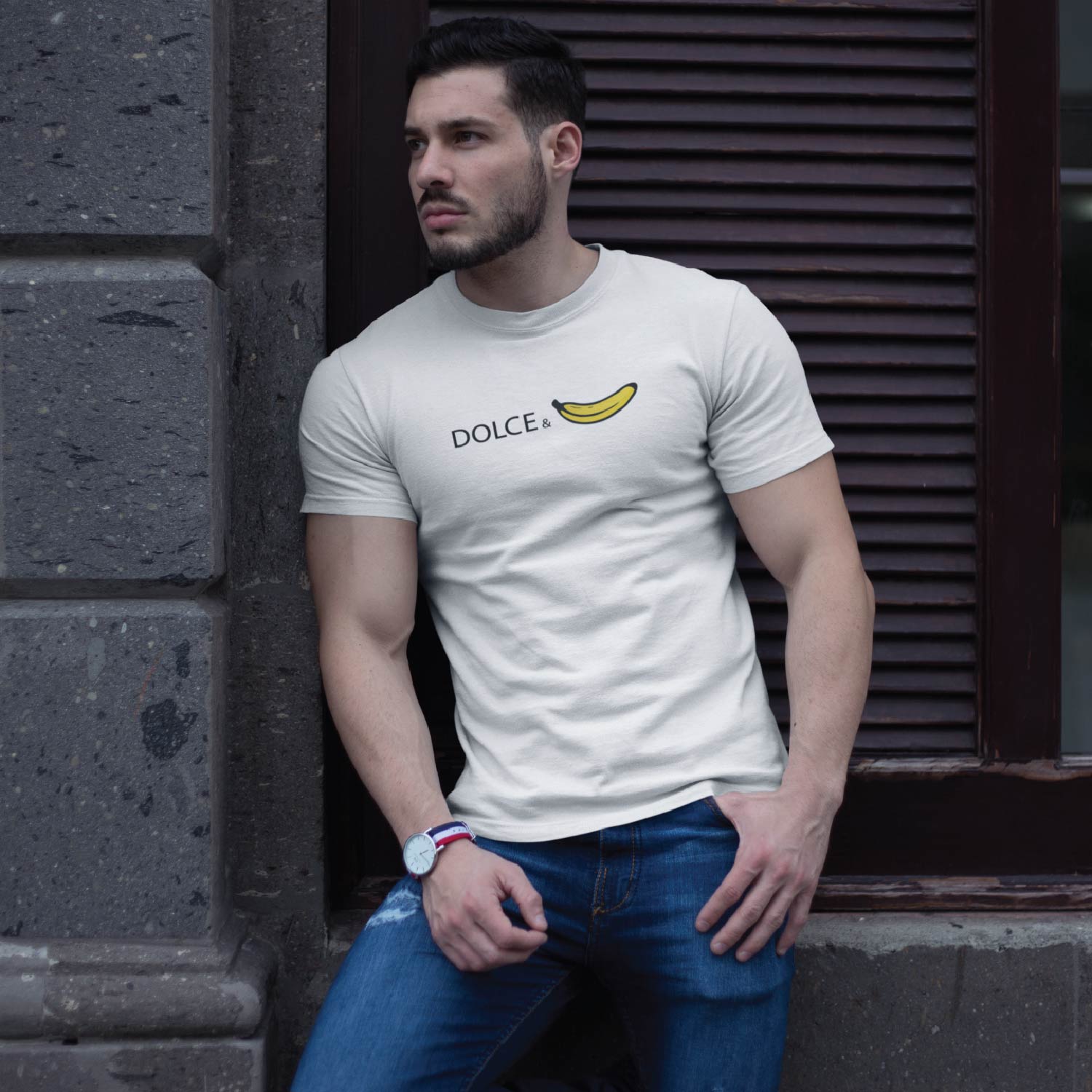 Tantra Dolce & Banana 100% Cotton Round Neck Printed Tshirt - Shipping Globally!