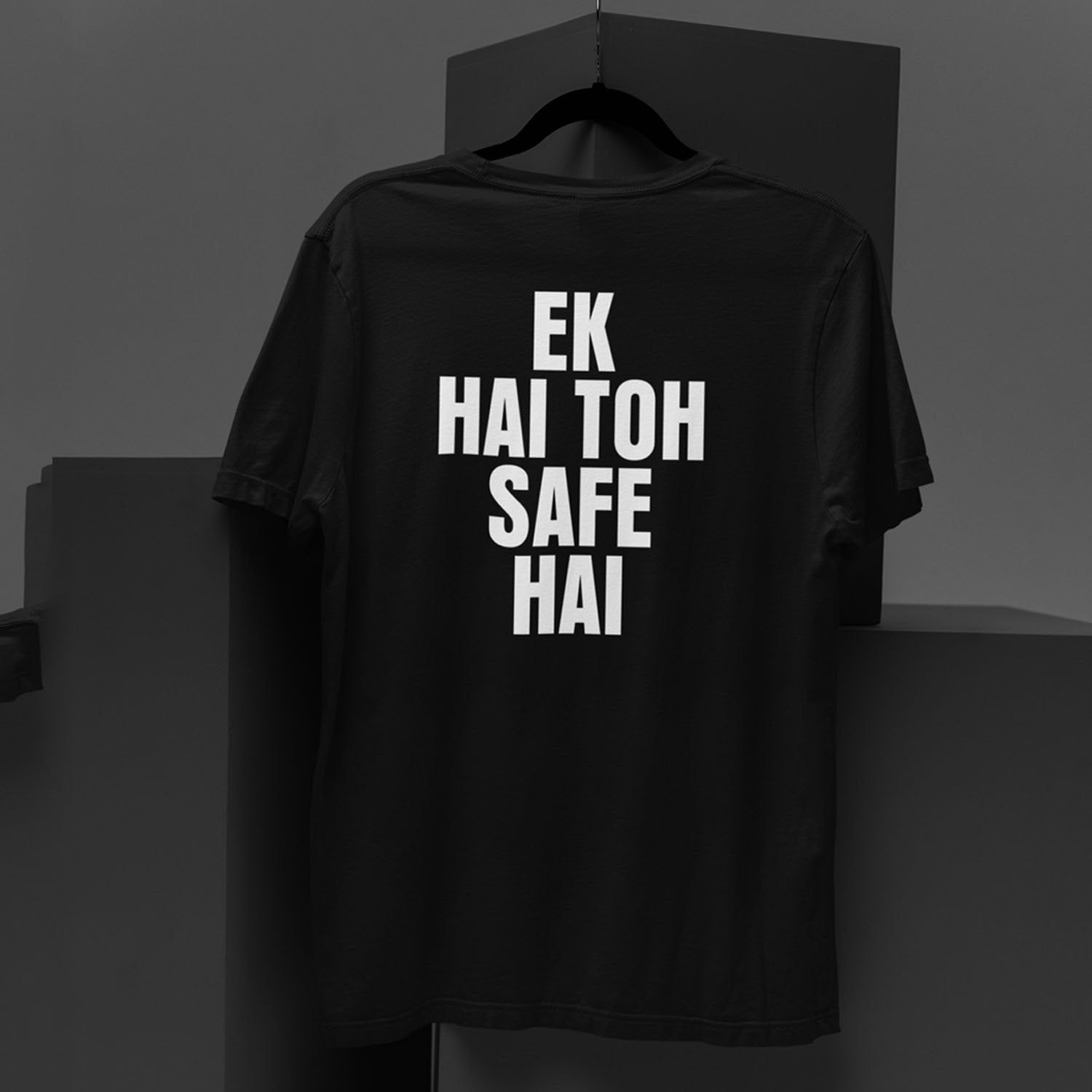 Ek Safe - Mens Round Neck Printed Tshirt - Shipping Globally!