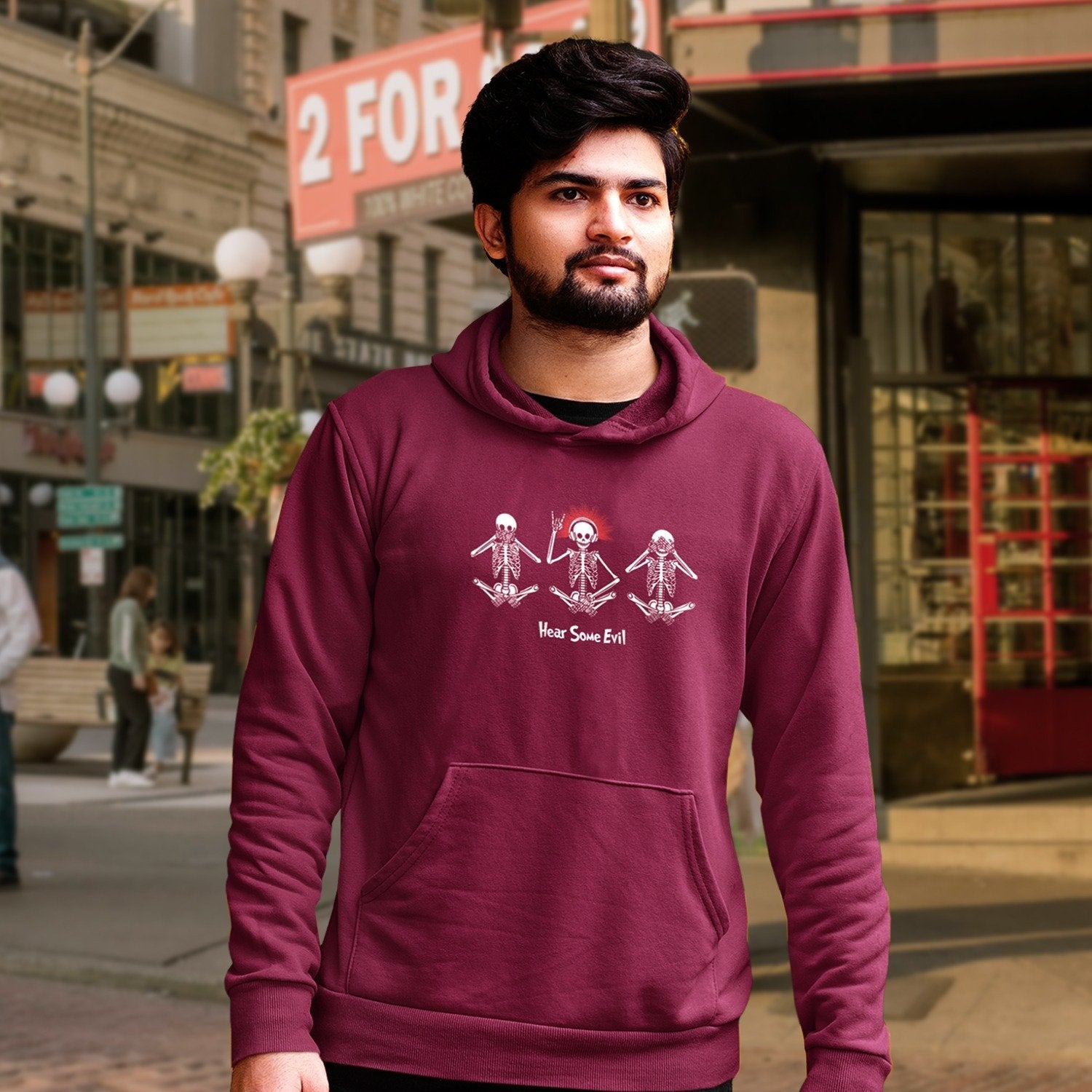 Evil Music Unisex Printed Hoodies - Shipping Globally!
