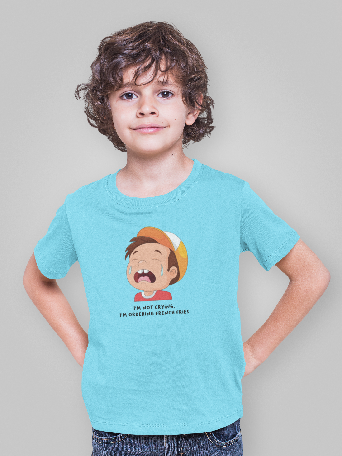 Tantra French Fries Kids 100% Cotton Round Neck Graphic Printed T-Shirt - Shipping Globally!