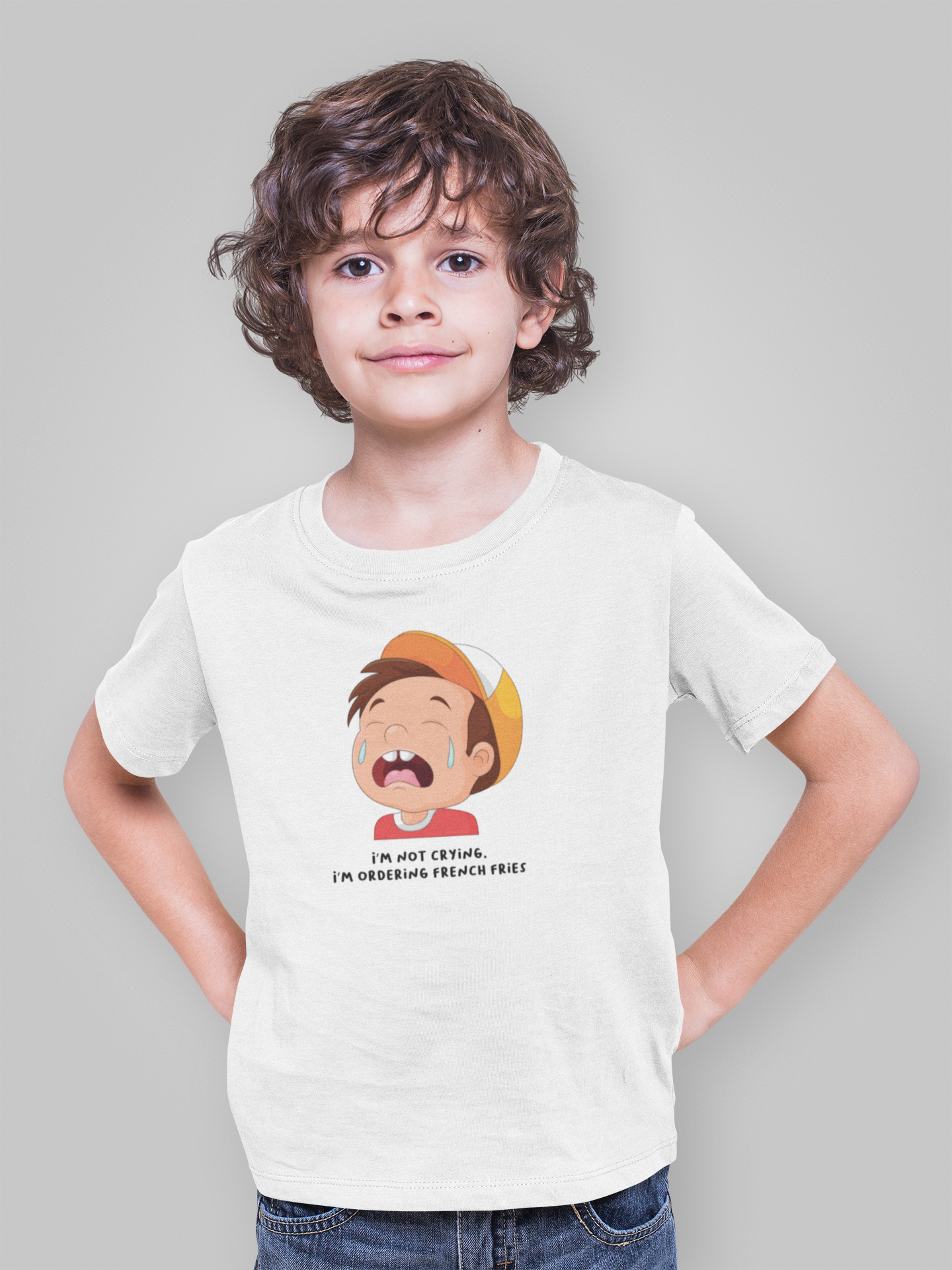 Tantra French Fries Kids 100% Cotton Round Neck Graphic Printed T-Shirt - Shipping Globally!