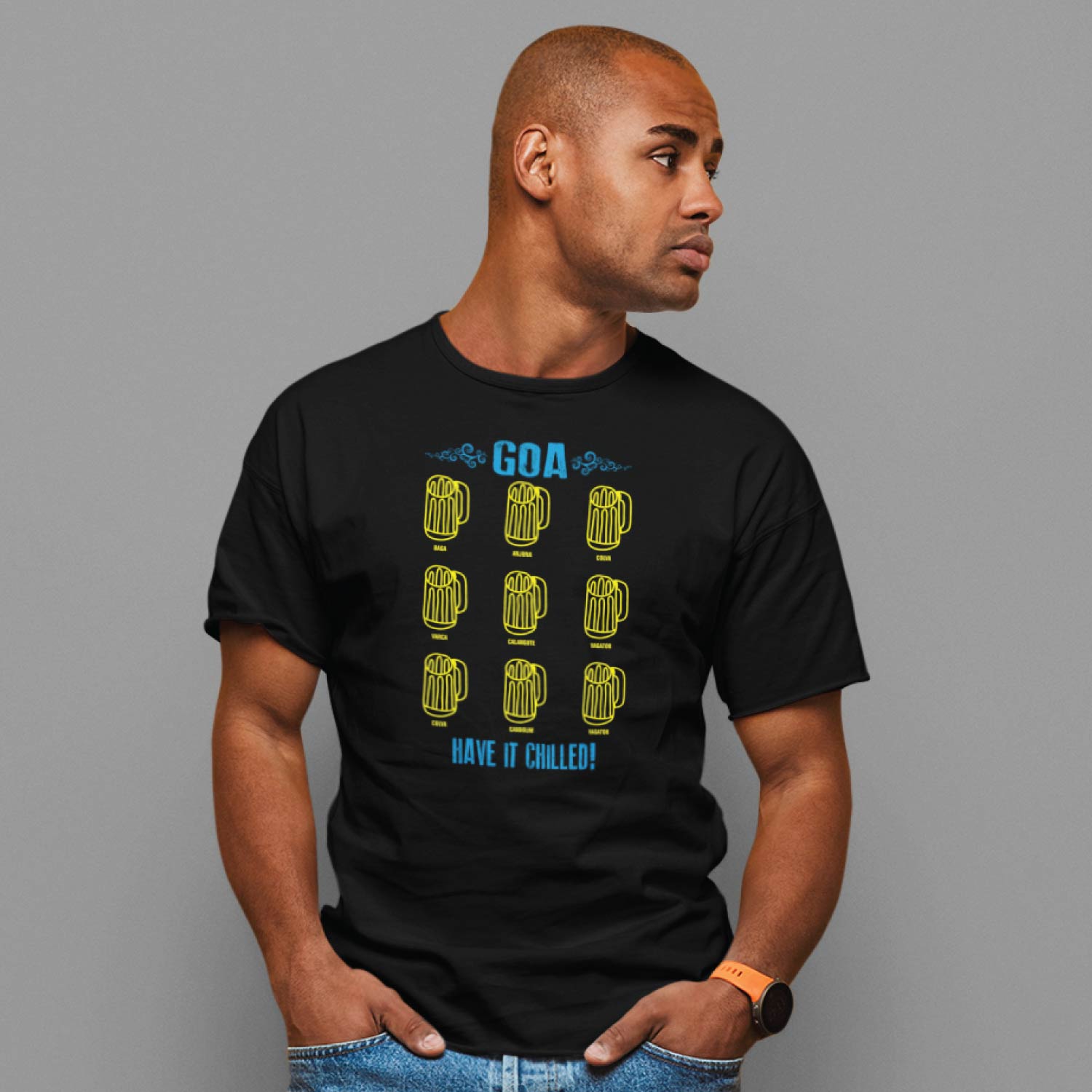 Goa Chilled 2 T-Shirt – Tantra Original Brand Since 1997 – Unisex Graphic Cotton Tee – Relaxed & Beach Vibes Casual Wear - Shipping Globally!