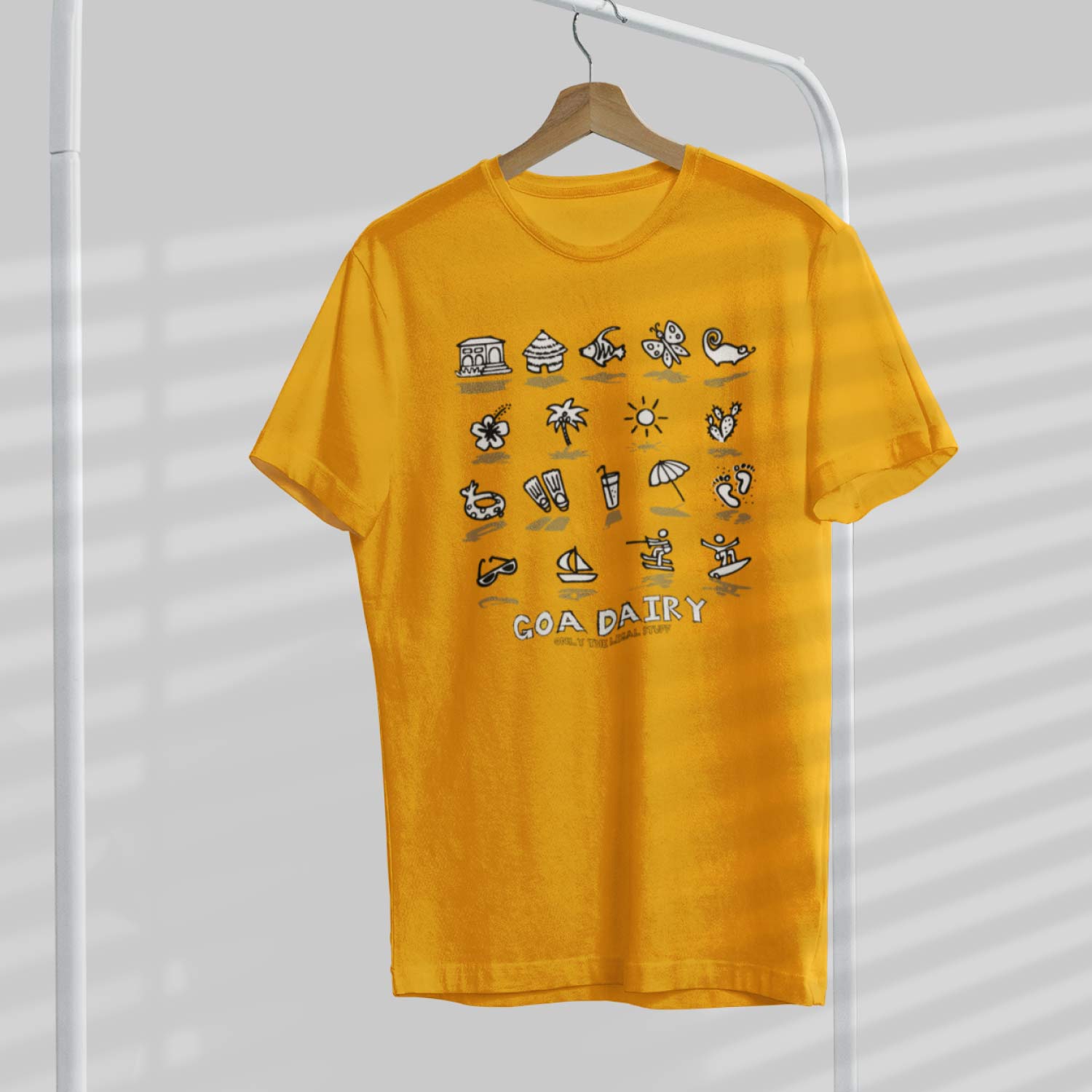 Goa Dairy T-Shirt – Tantra Original Brand Since 1997 – Unisex Graphic Cotton Tee – Beach & Travel-Inspired Casual Wear - Shipping Globally!