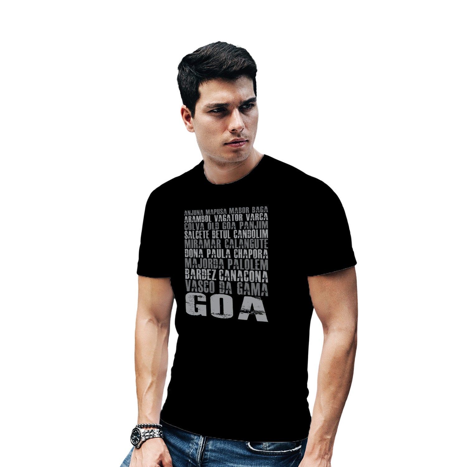 Goa Typo T-Shirt – Tantra Original Brand Since 1997 – Unisex Graphic Cotton Tee – Bold & Trendy Casual Wear - Shipping Globally!
