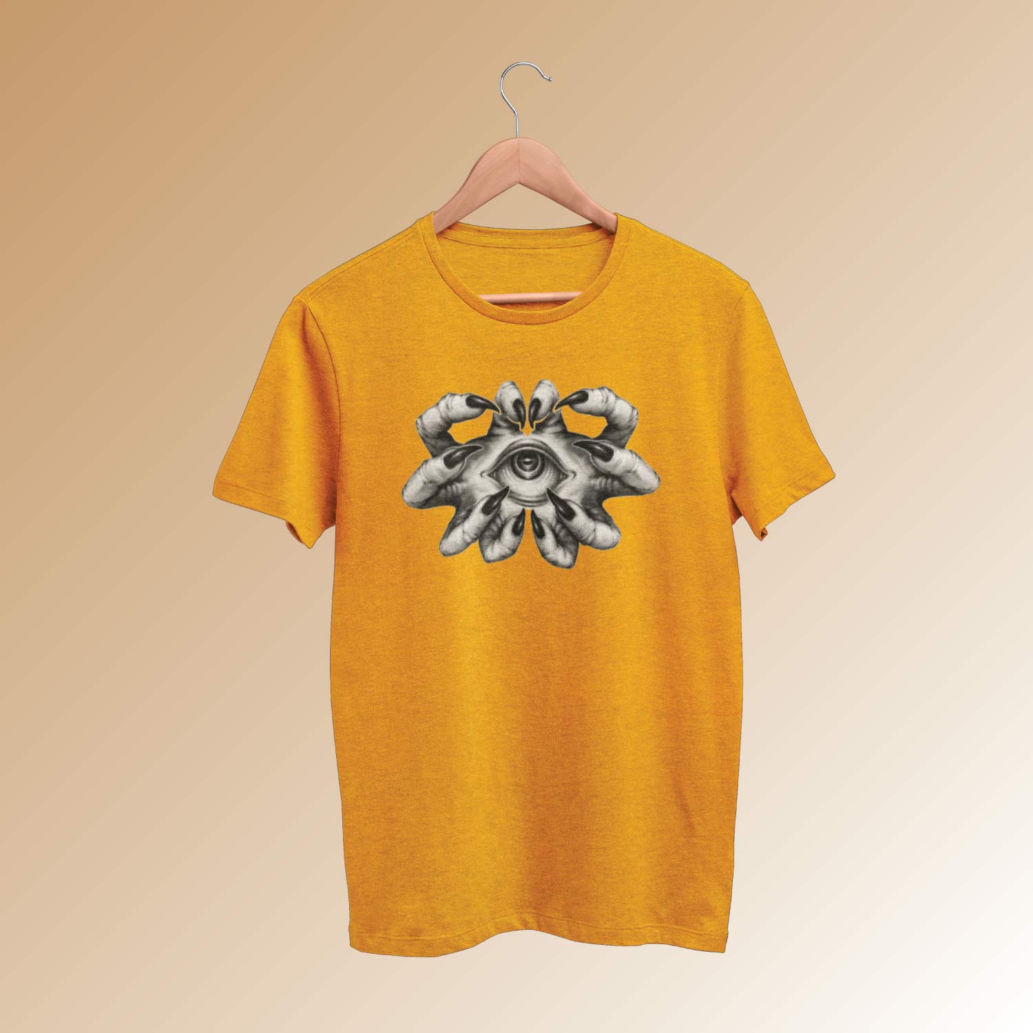 Handful Eye – Tantra Original Brand Since 1997 – Unisex Graphic Cotton Tee – Mystical & Artistic Casual Wear - Shipping Globally!