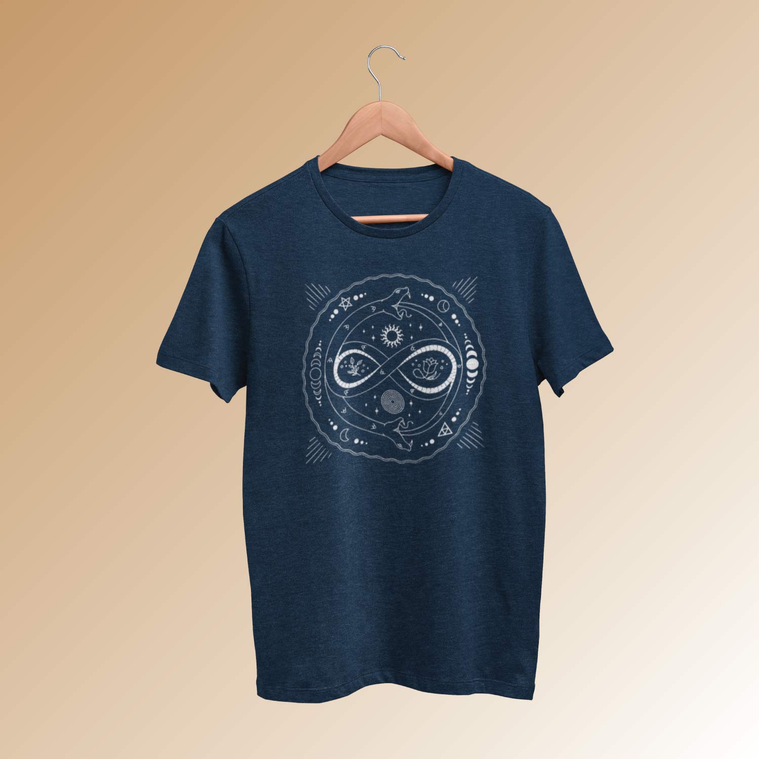 Infinity Snake – Tantra Original Brand Since 1997 – Unisex Graphic Cotton Tee – Symbolic & Bold Casual Wear - Shipping Globally!