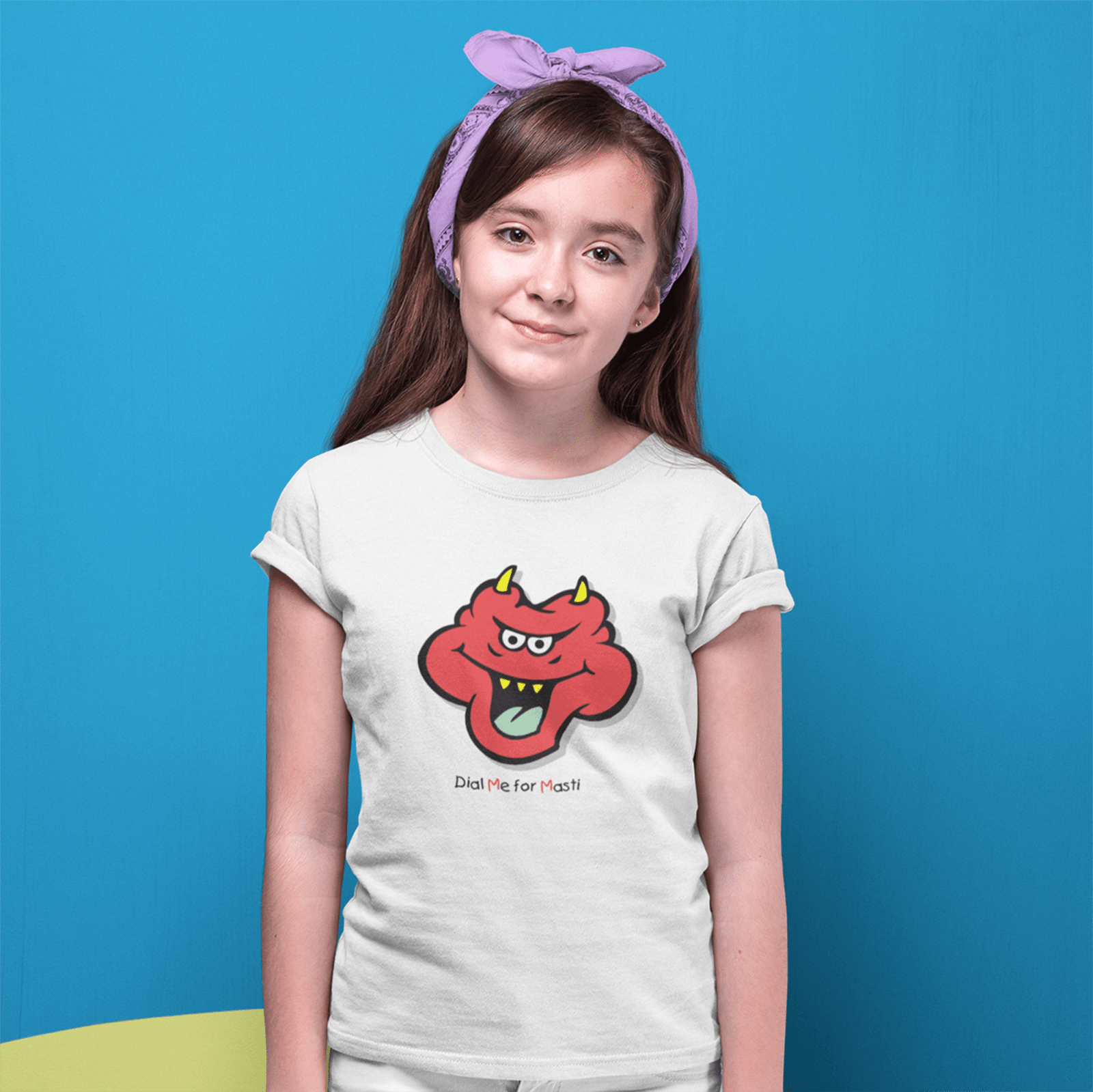 Masti - Kids Printed Round Neck T-shirts - Shipping Globally