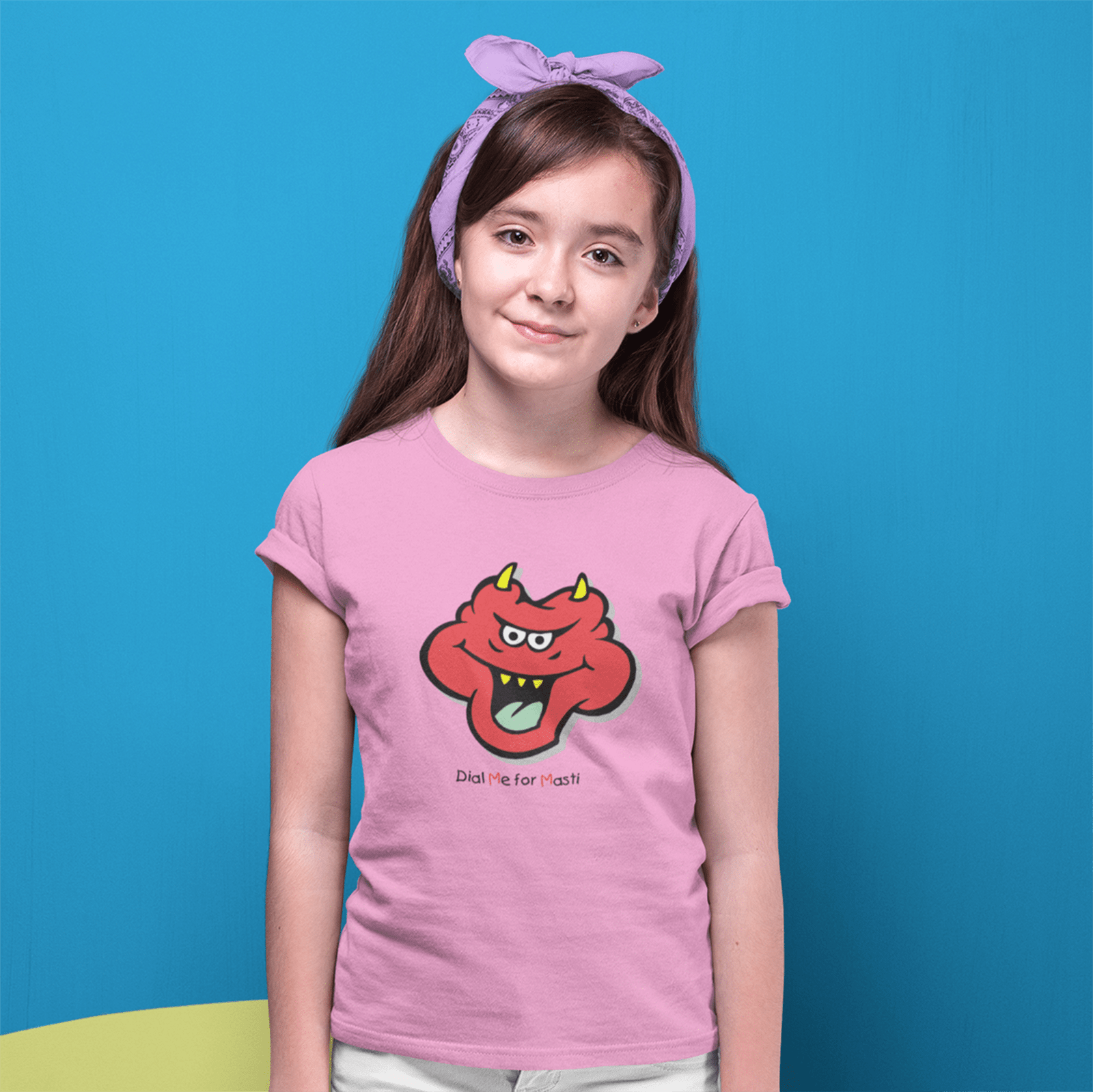 Masti - Kids Printed Round Neck T-shirts - Shipping Globally