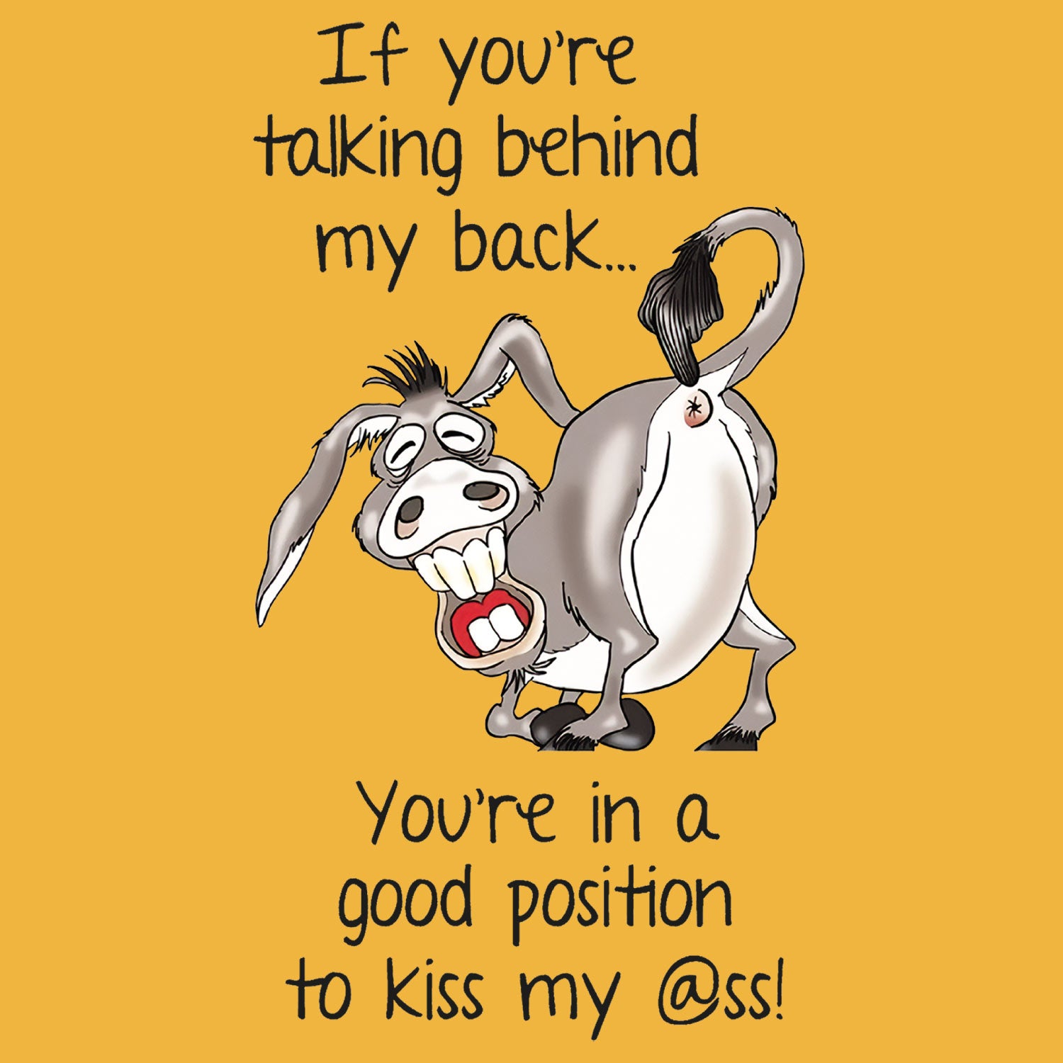 Tantra Kiss my ass 100% Cotton Round Neck Graphic Printed T-Shirt - Shipping Globally!