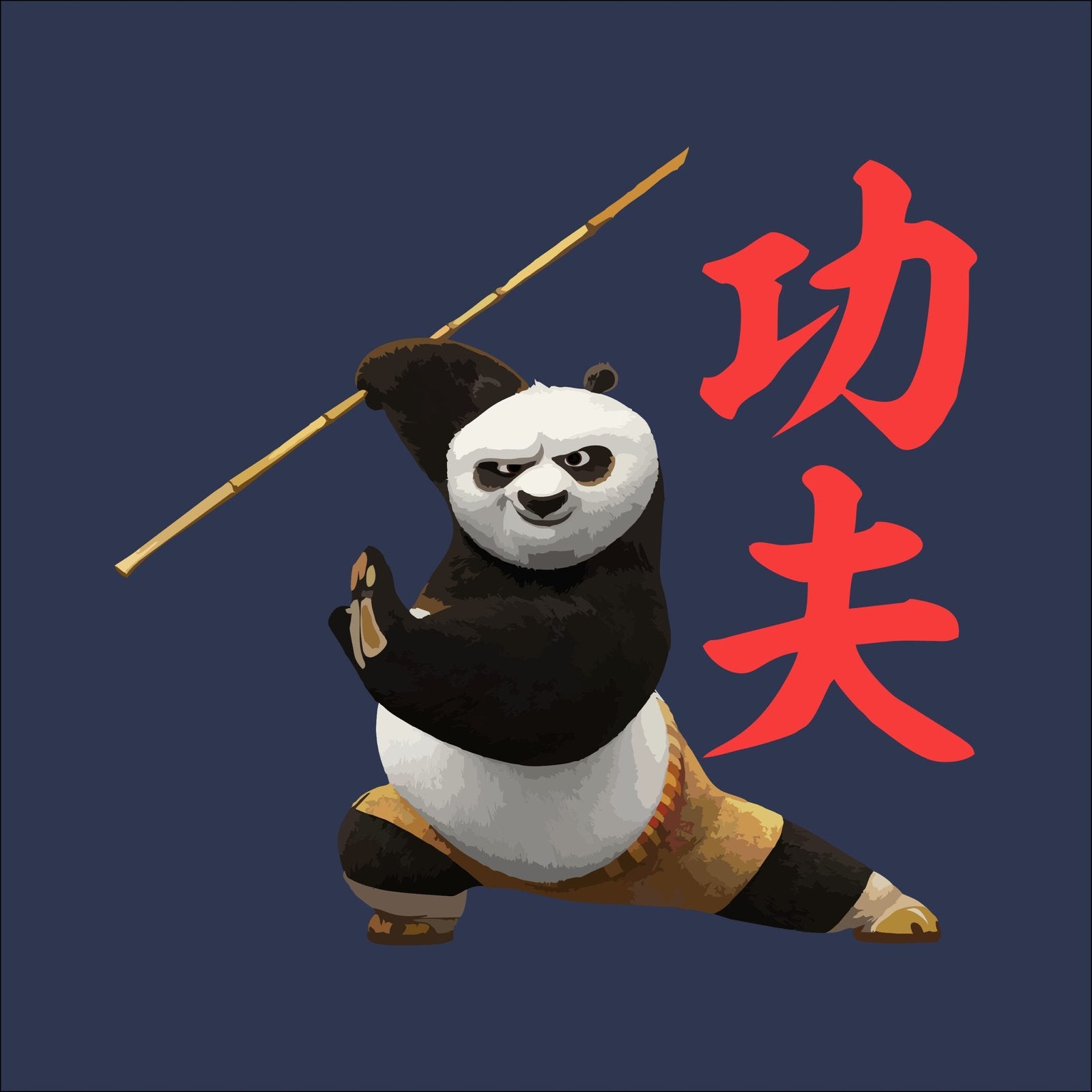 Kunfu Panda - Anime Fanart Mens Printed T-shirts - Shipping Globally!