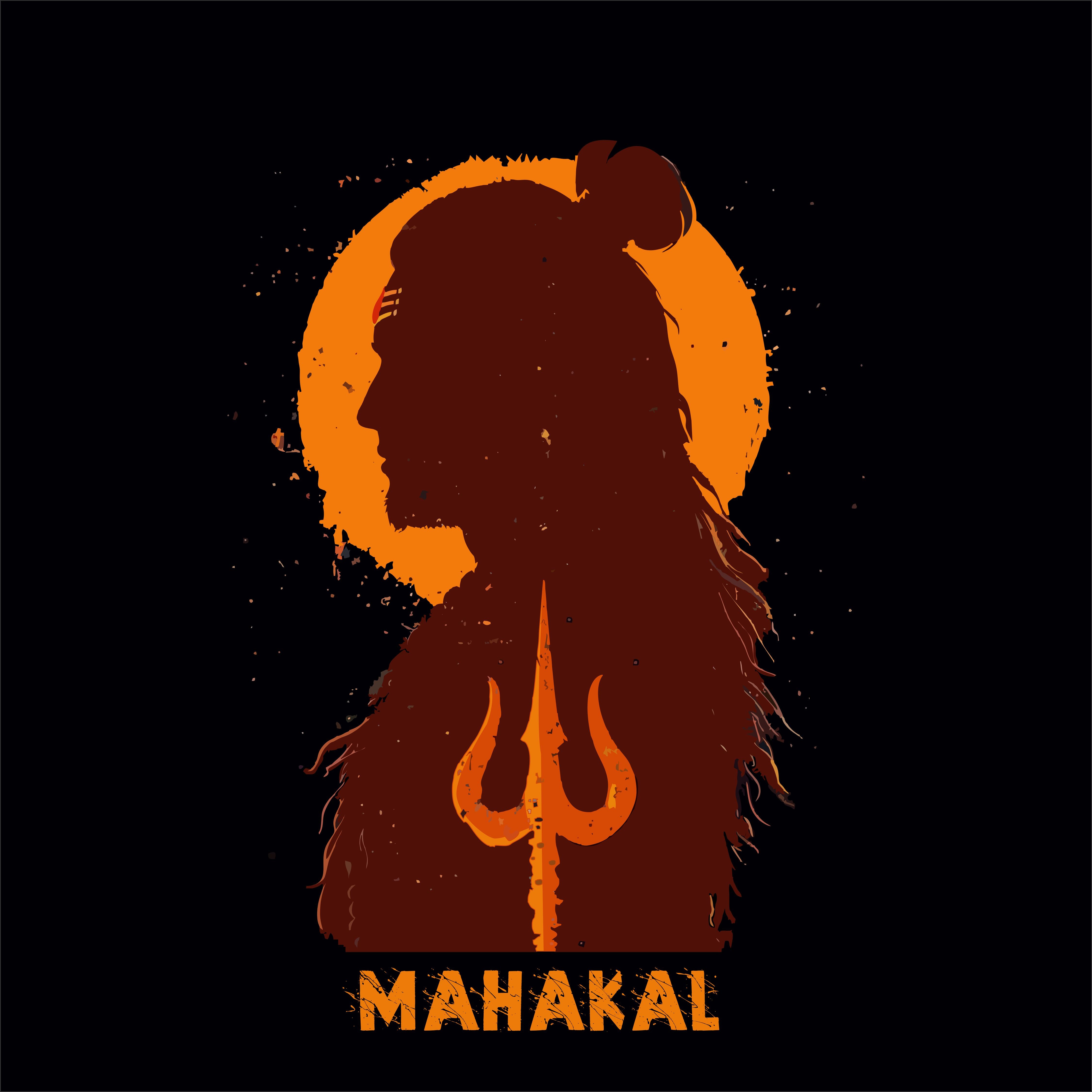 Tantra Mahakal -Graphic Print Regular Fit Half Sleeve Round Neck Cotton T-Shirt - Shipping Globally!