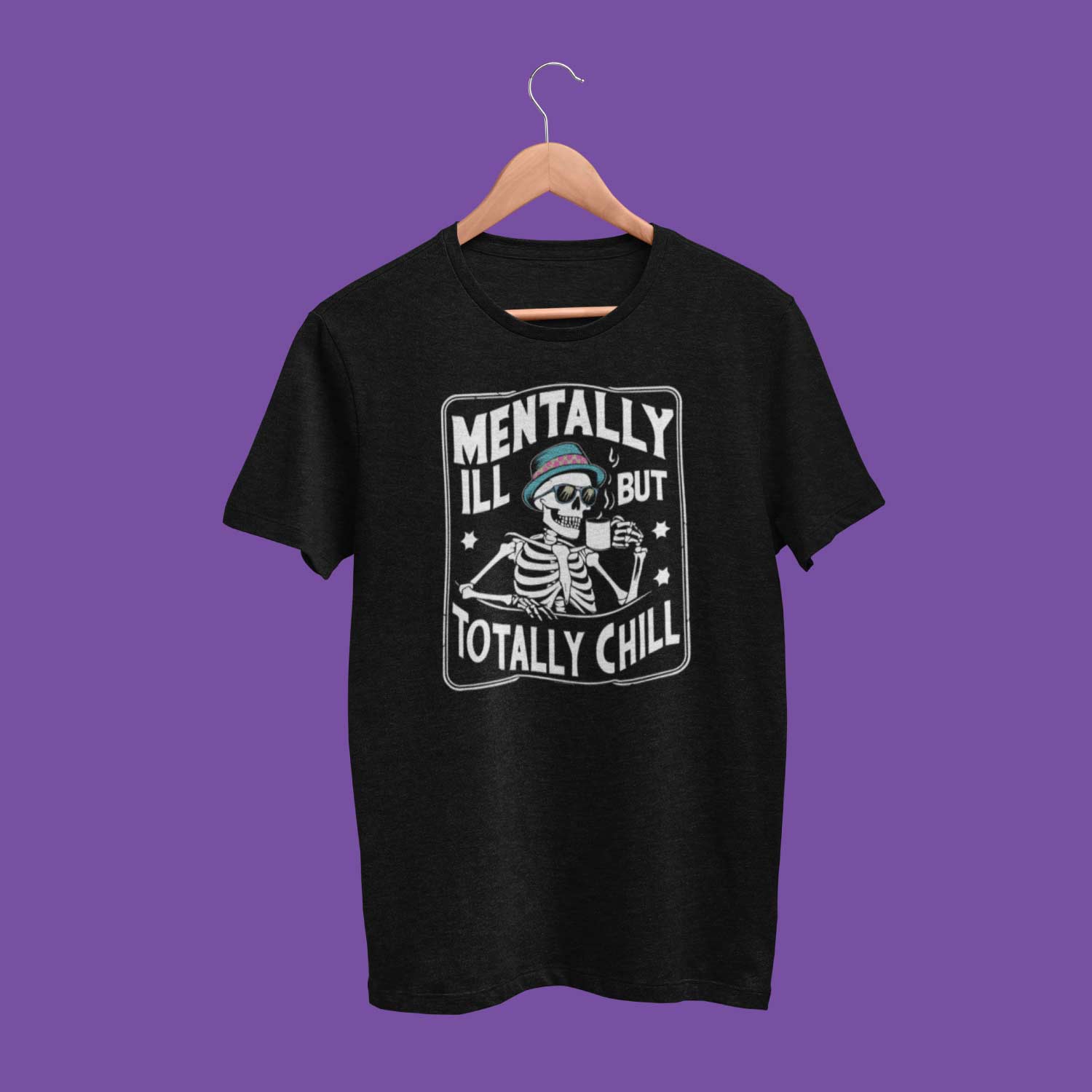 Mentally Chill – Tantra Original Brand Since 1997 – Unisex Graphic Cotton Tee – Mood-Inspired Wear - Shipping Globally!