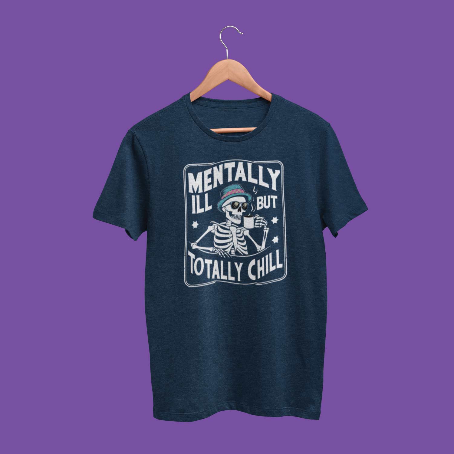 Mentally Chill – Tantra Original Brand Since 1997 – Unisex Graphic Cotton Tee – Mood-Inspired Wear - Shipping Globally!