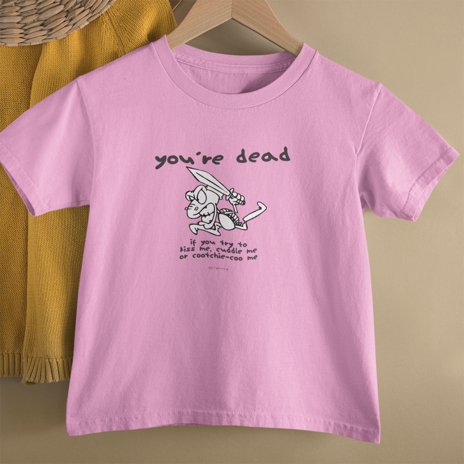 You"re Dead - Kids Printed Round Neck T-shirts