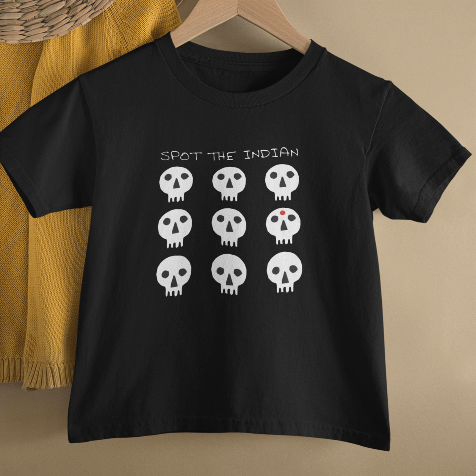 Spot the Indian - Kids Printed Round Neck T-shirts - Shipping Globally