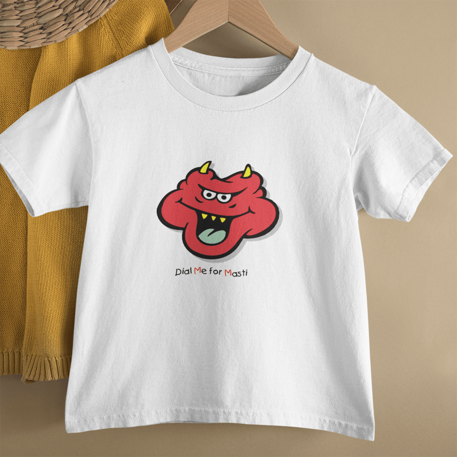 Masti - Kids Printed Round Neck T-shirts - Shipping Globally