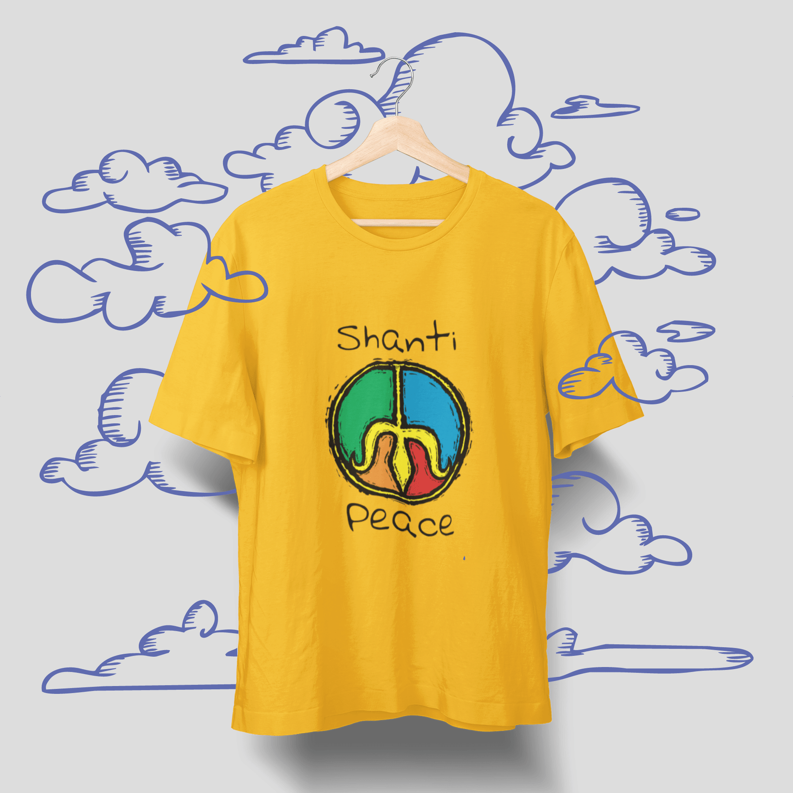 Shanti Mens T-shirt - Shipping Globally!