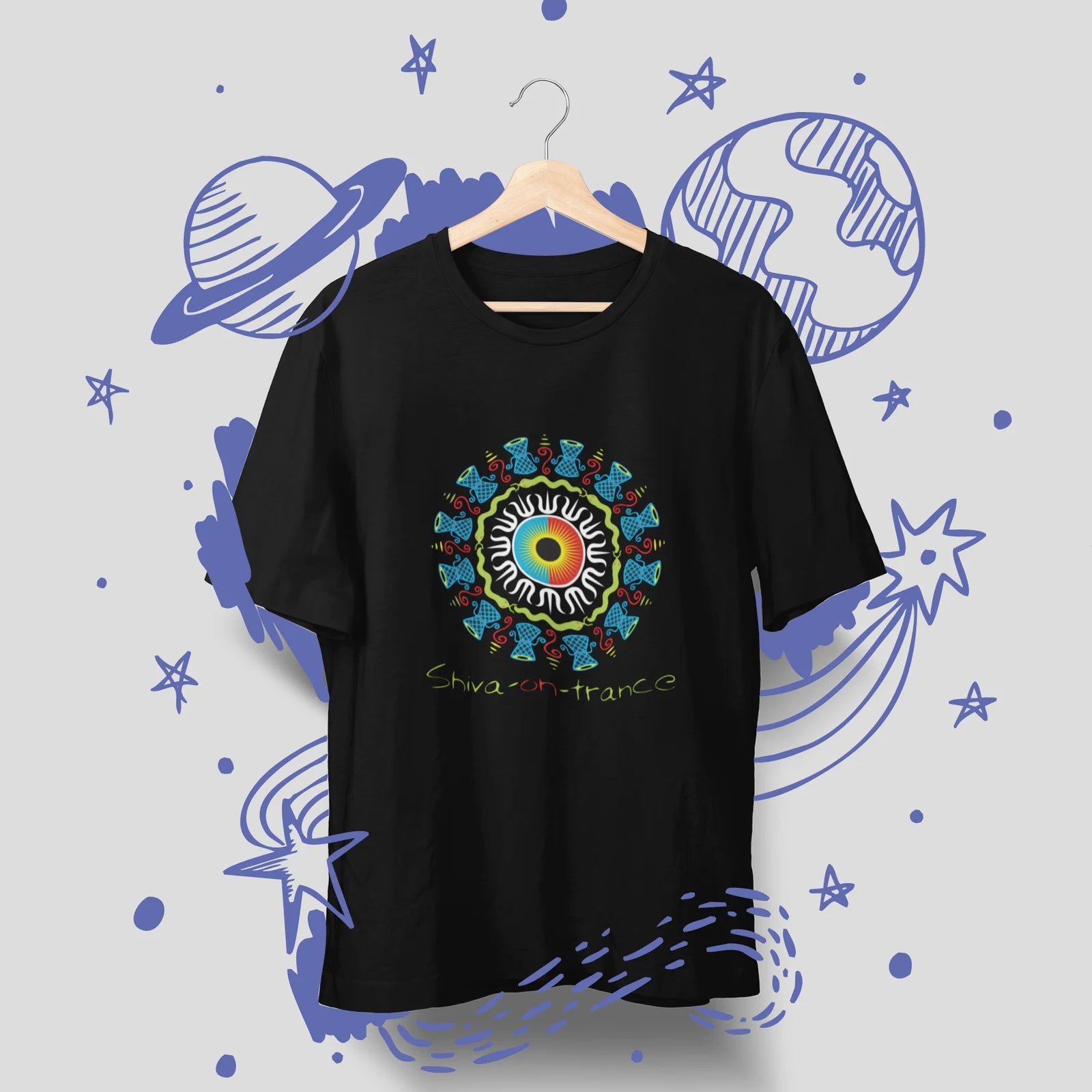 Shiva on Trance Mens Tshirts - Shipping Globally!