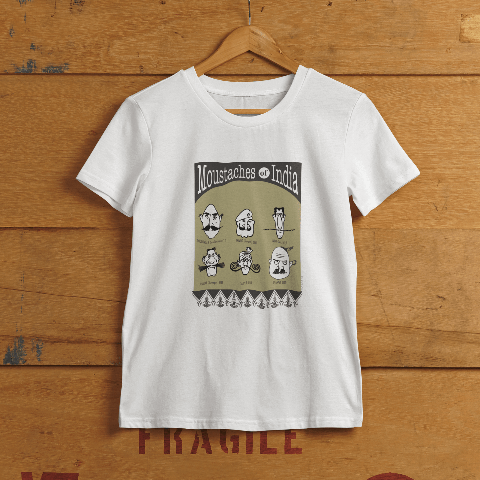 Moustaches Of India - Mens T-shirt - Shipping Globally