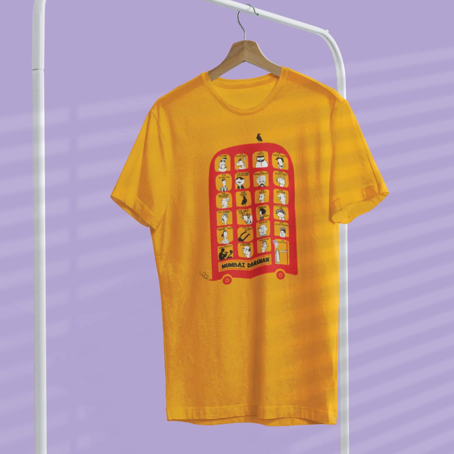 Mumbai Darshan – Tantra Original Brand Since 1997 – Unisex Cotton Tee – Cityscape Everyday Wear - Shipping Globally!