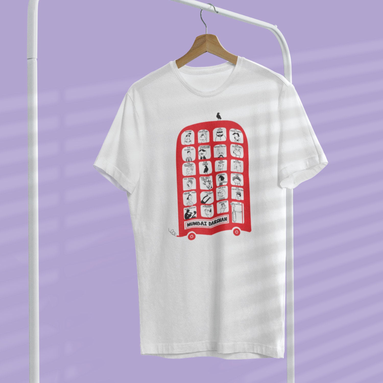 Mumbai Darshan – Tantra Original Brand Since 1997 – Unisex Cotton Tee – Cityscape Everyday Wear - Shipping Globally!